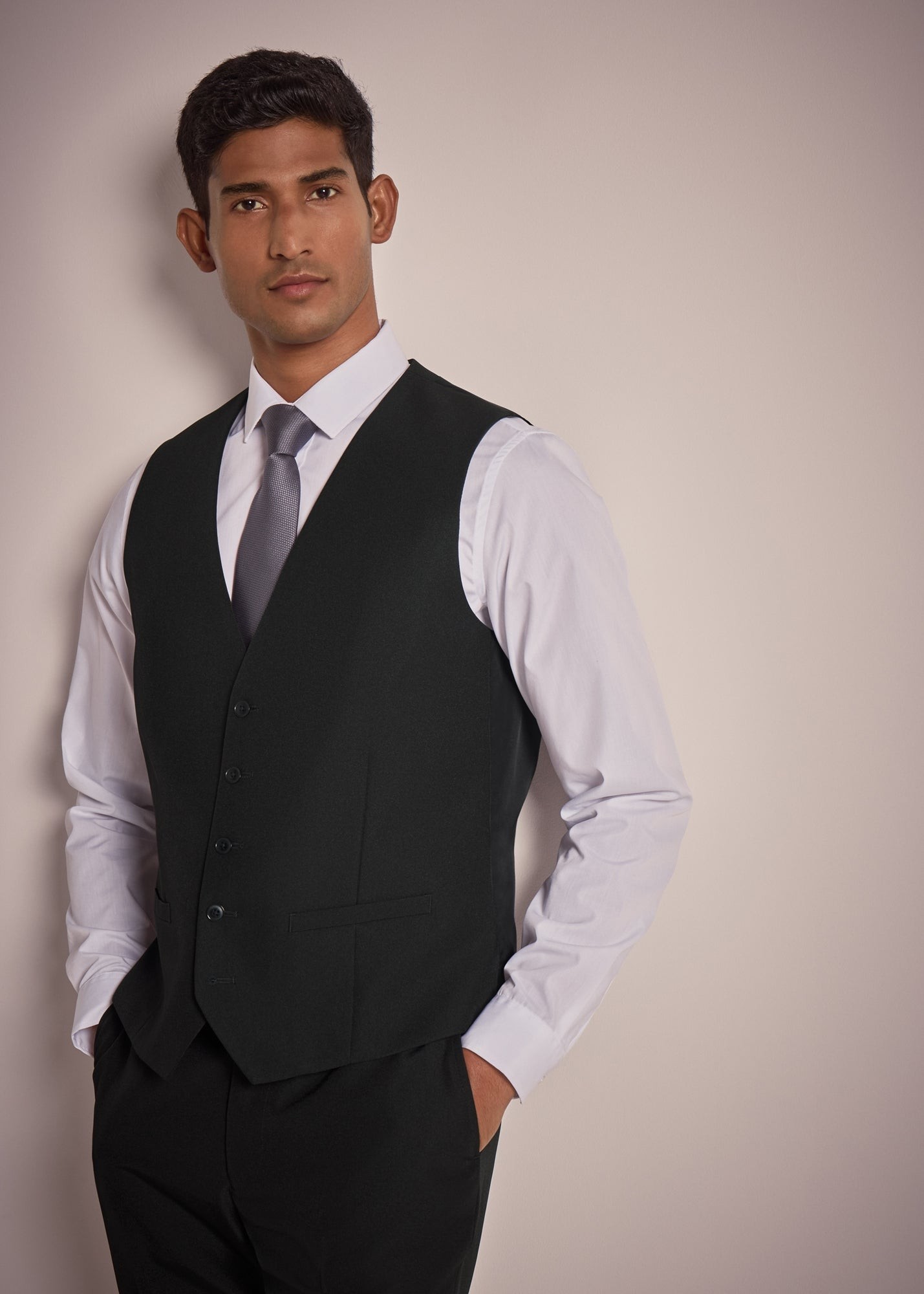 Buy Taylor Wright Panama Black Tailored Fit Suit Waistcoat-Black