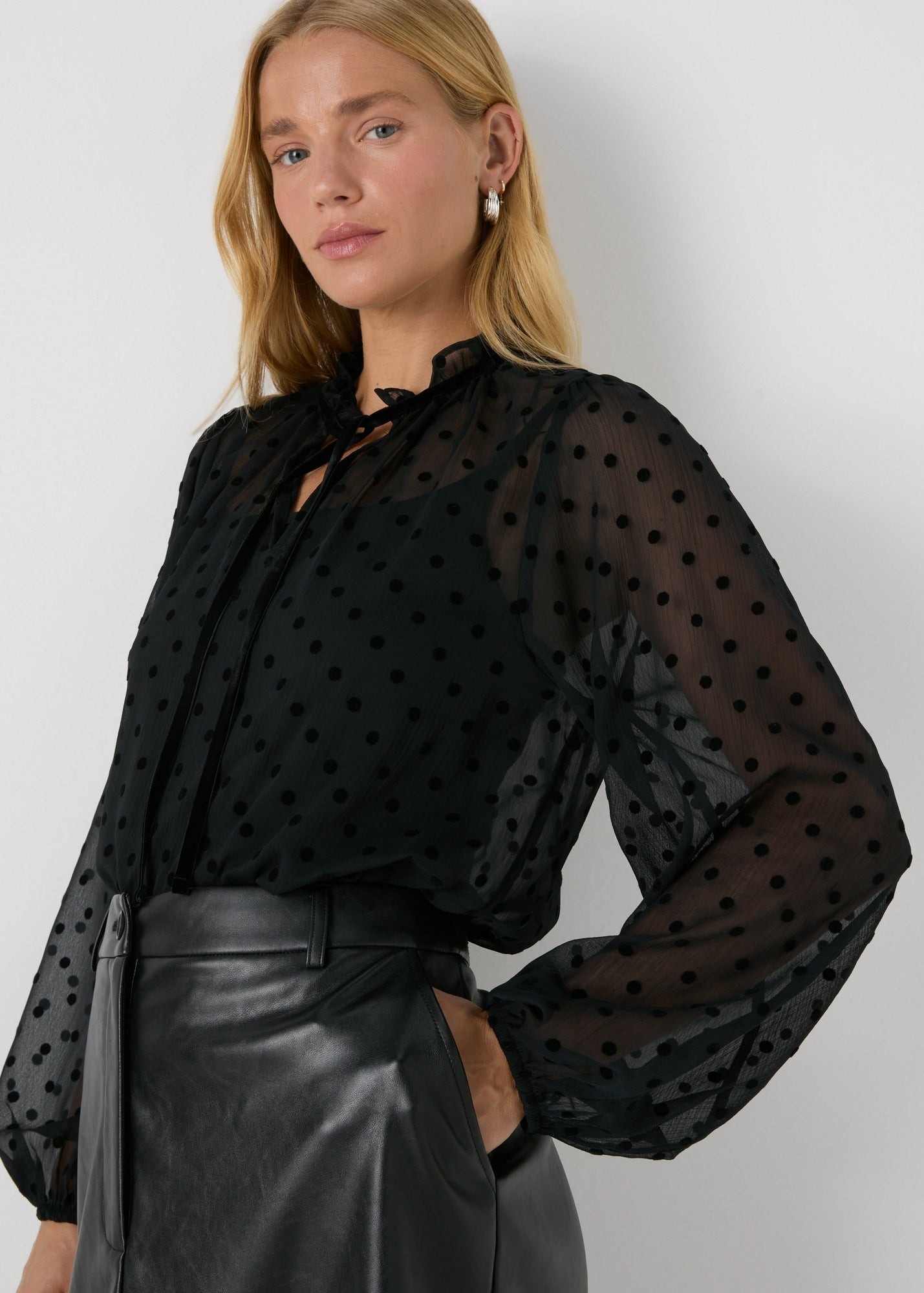 Buy Flock Spot Blouse Starting at Just 57 AED from bfab United Arab Emirates