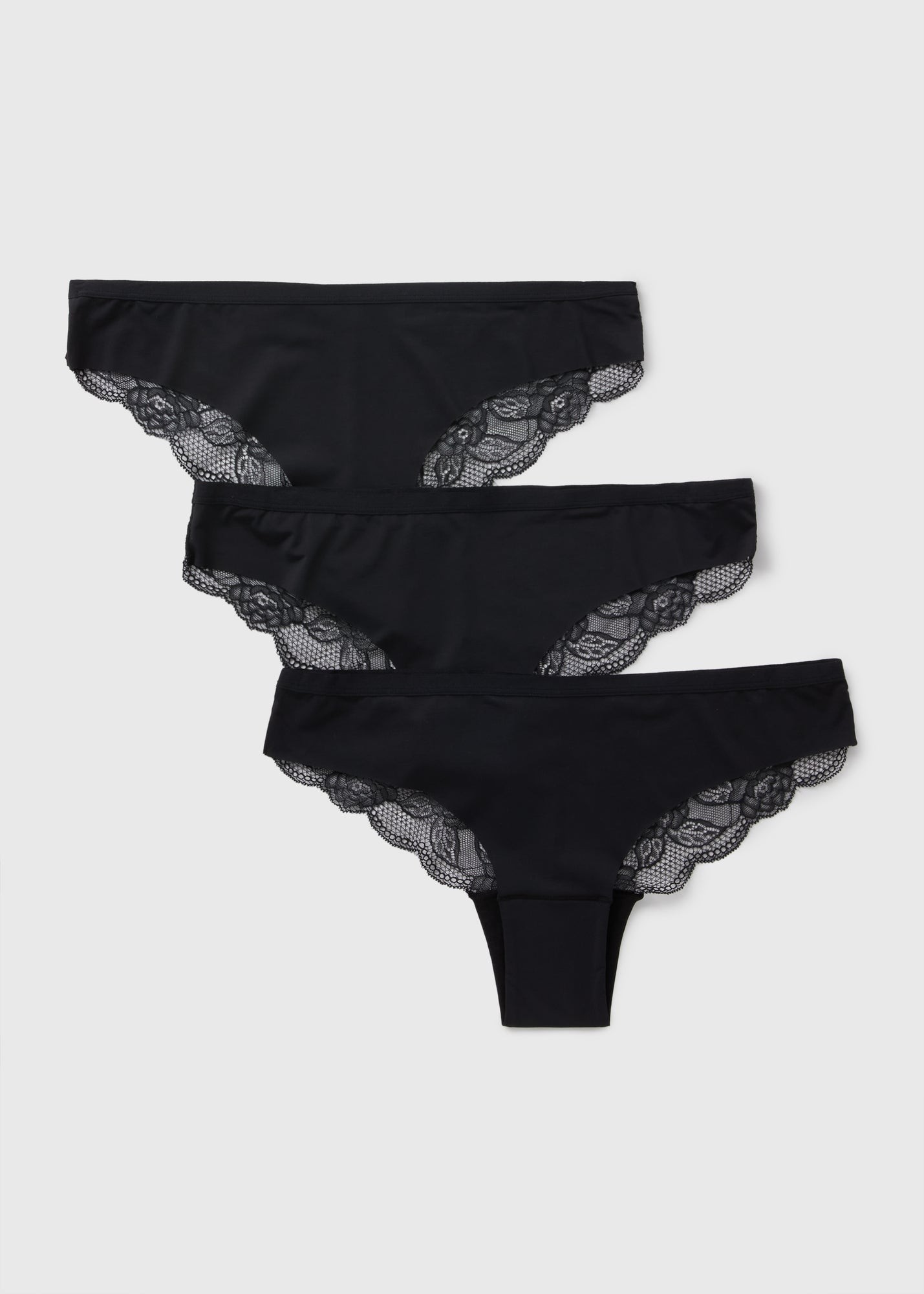 Buy 3 Pack No VPL Lace Brazilian Knickers Starting at Just 65 SAR from bfab Saudi Arabia