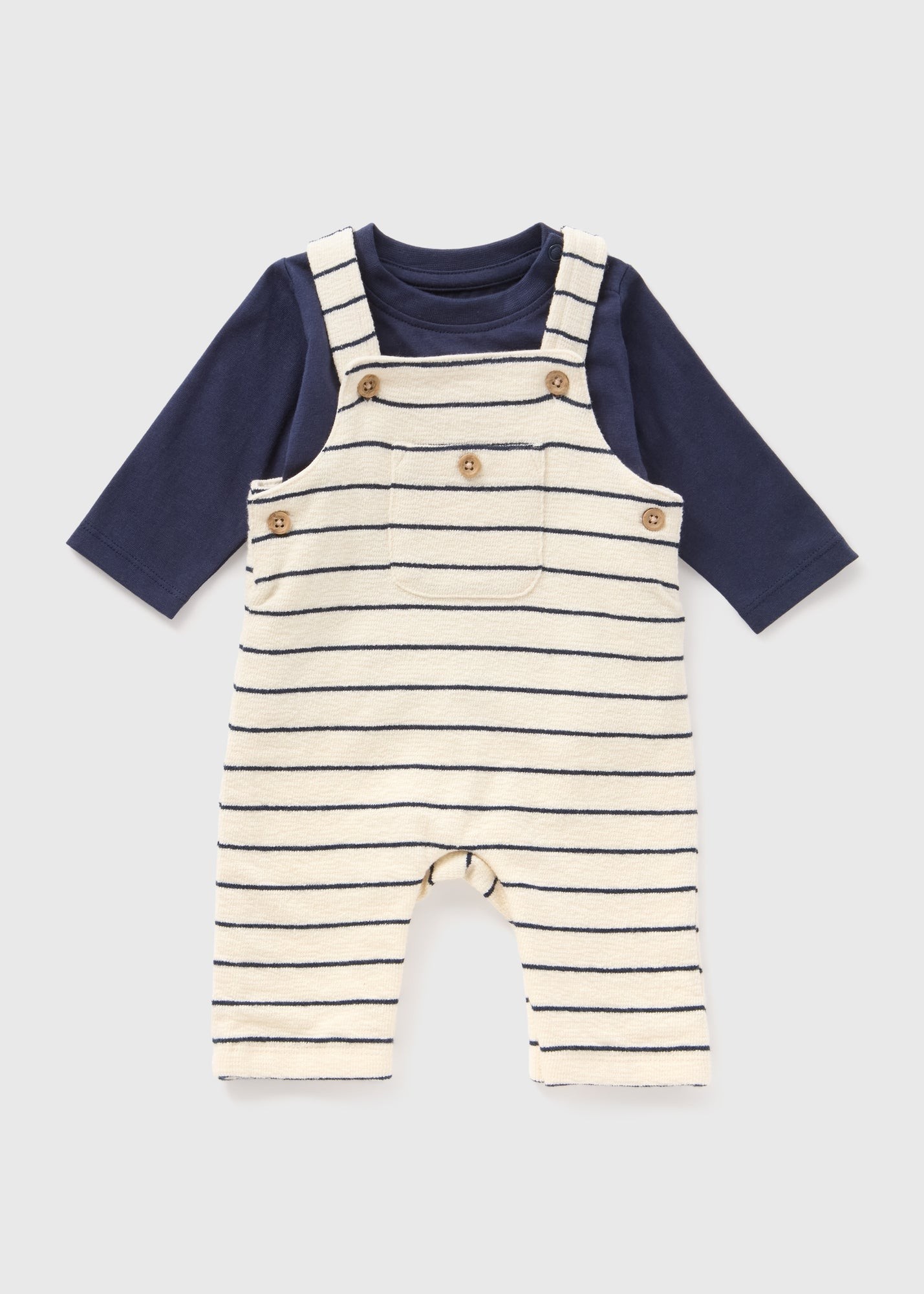 Buy Baby Stripe Top & Dungaree Set Starting at Just 4.7 BHD from bfab Bahrain