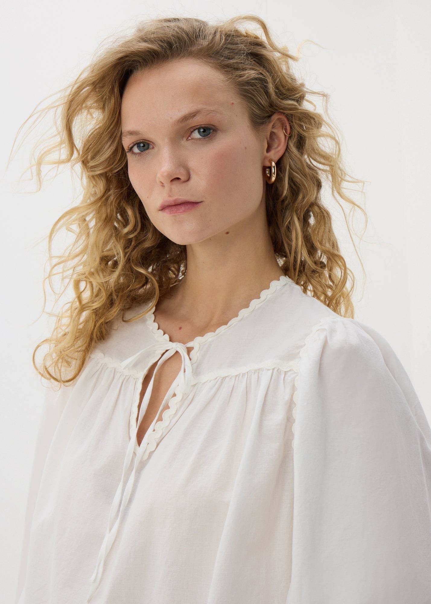Buy Embroidered Tie Neck Blouse Starting at Just 149 AED from bfab United Arab Emirates