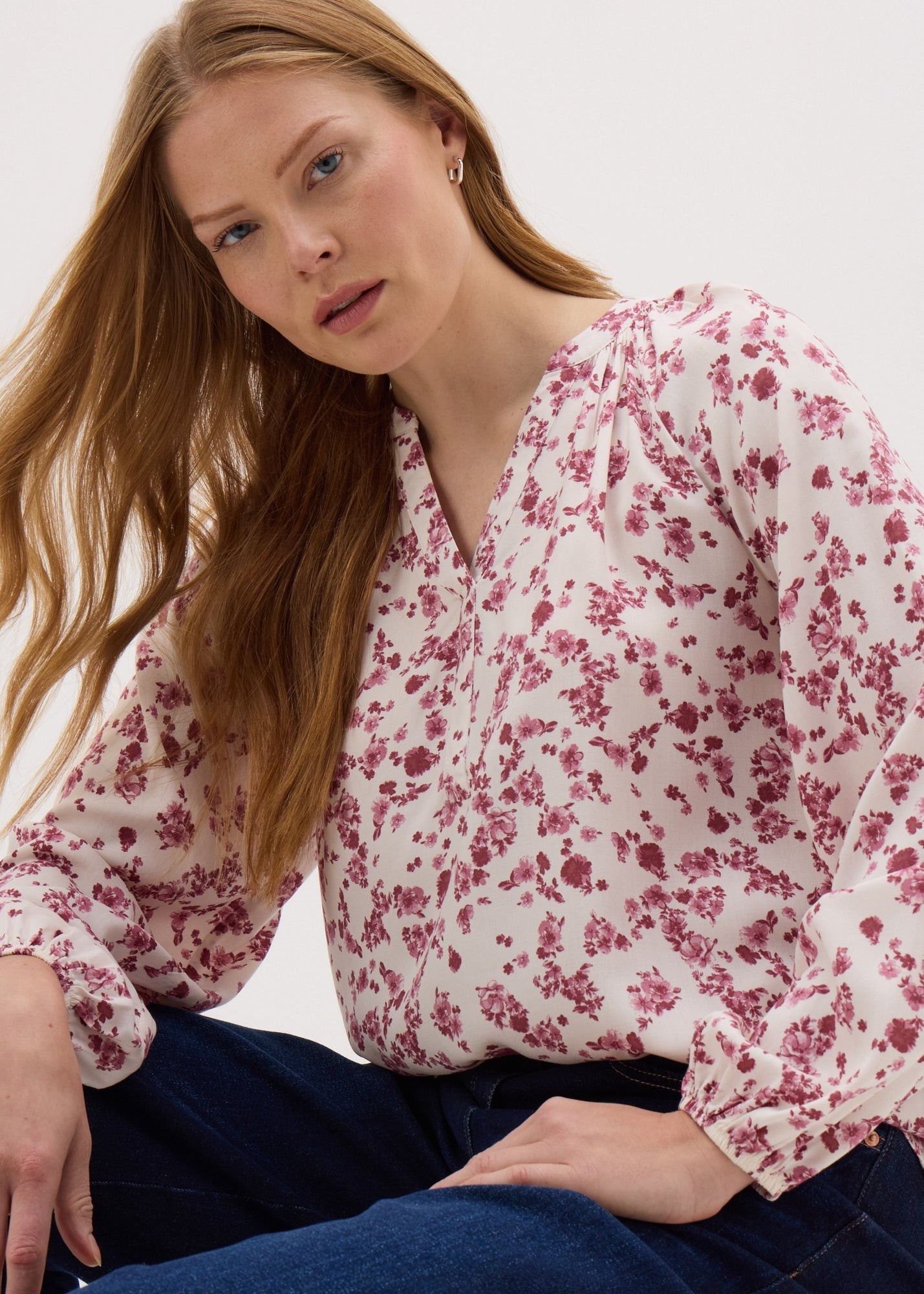 Buy Ditsy Floral Popover Blouse Starting at Just 95 AED from bfab United Arab Emirates