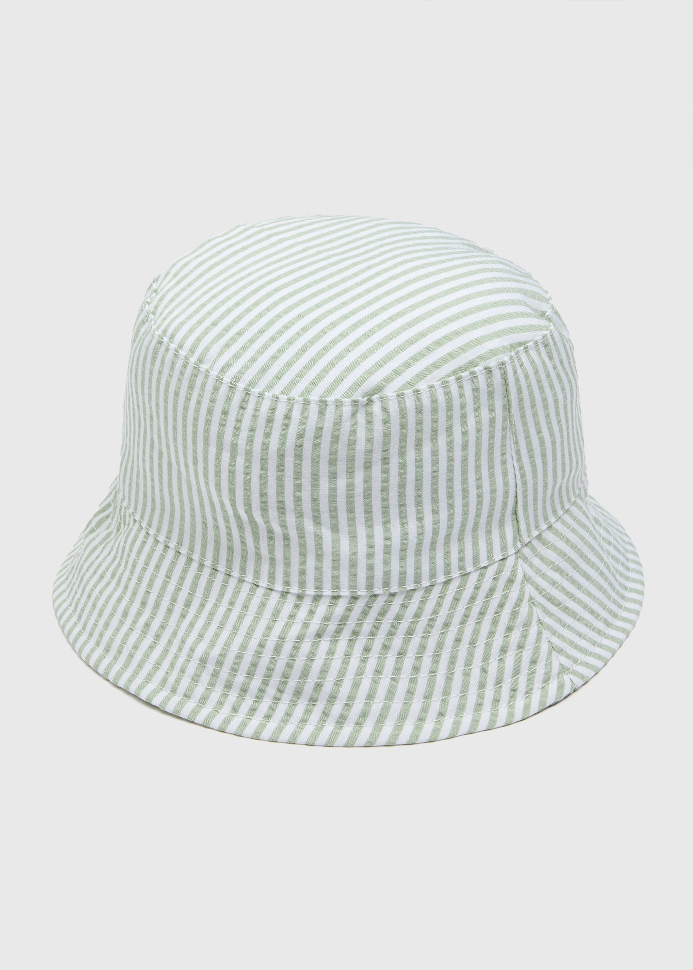 Buy Baby Crinkle Stripe Bucket Hat-Green-3 M Online in Oman bfab
