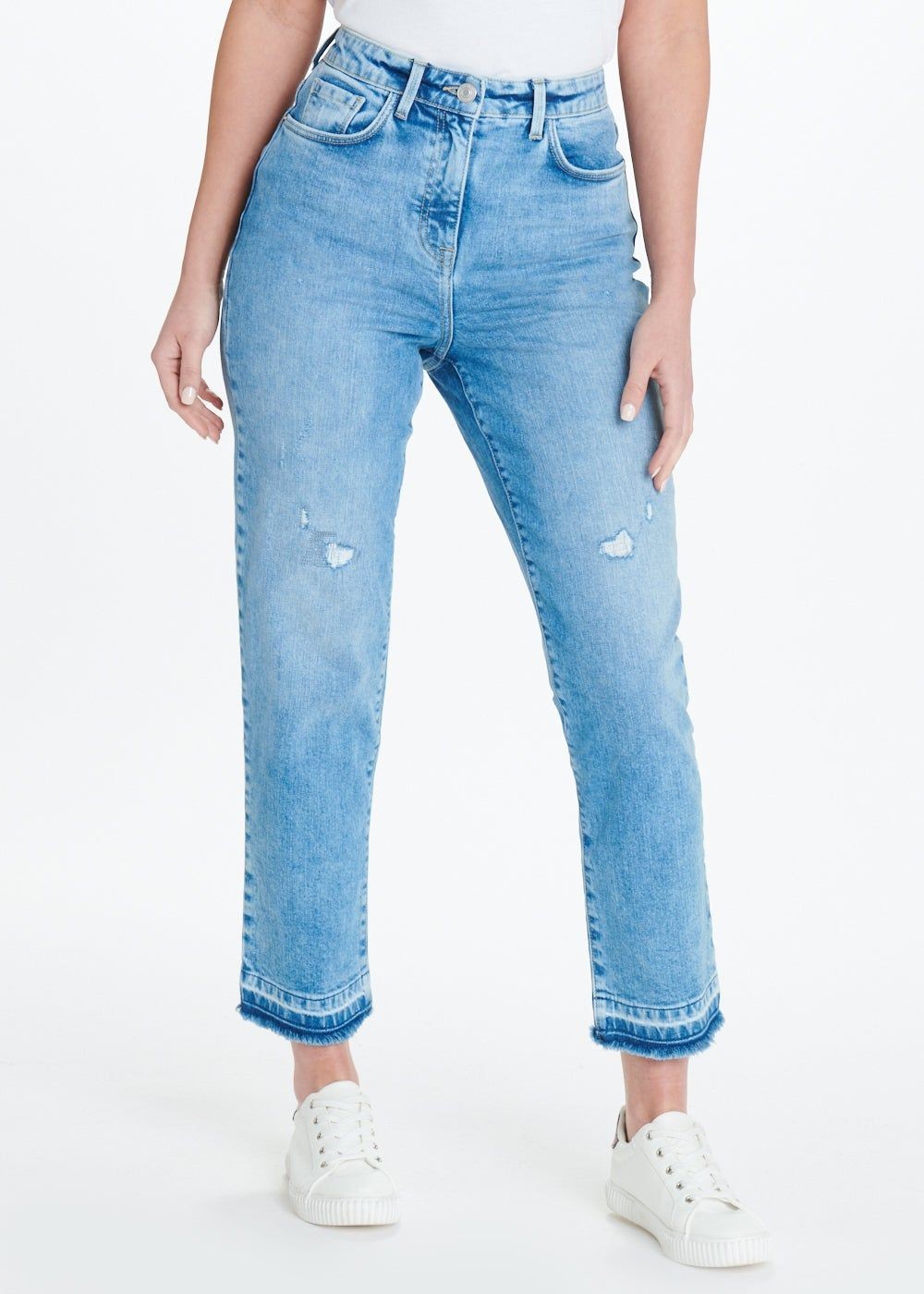 Ava Mid Wash Mom Jeans