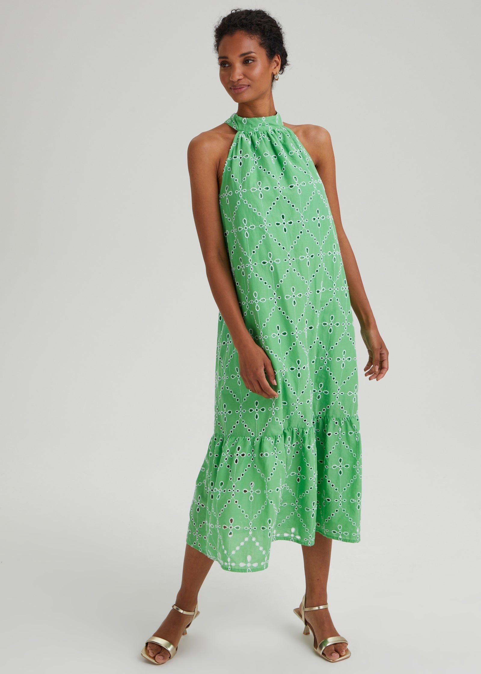 Et Vous Green Sequin Dress - Matalan