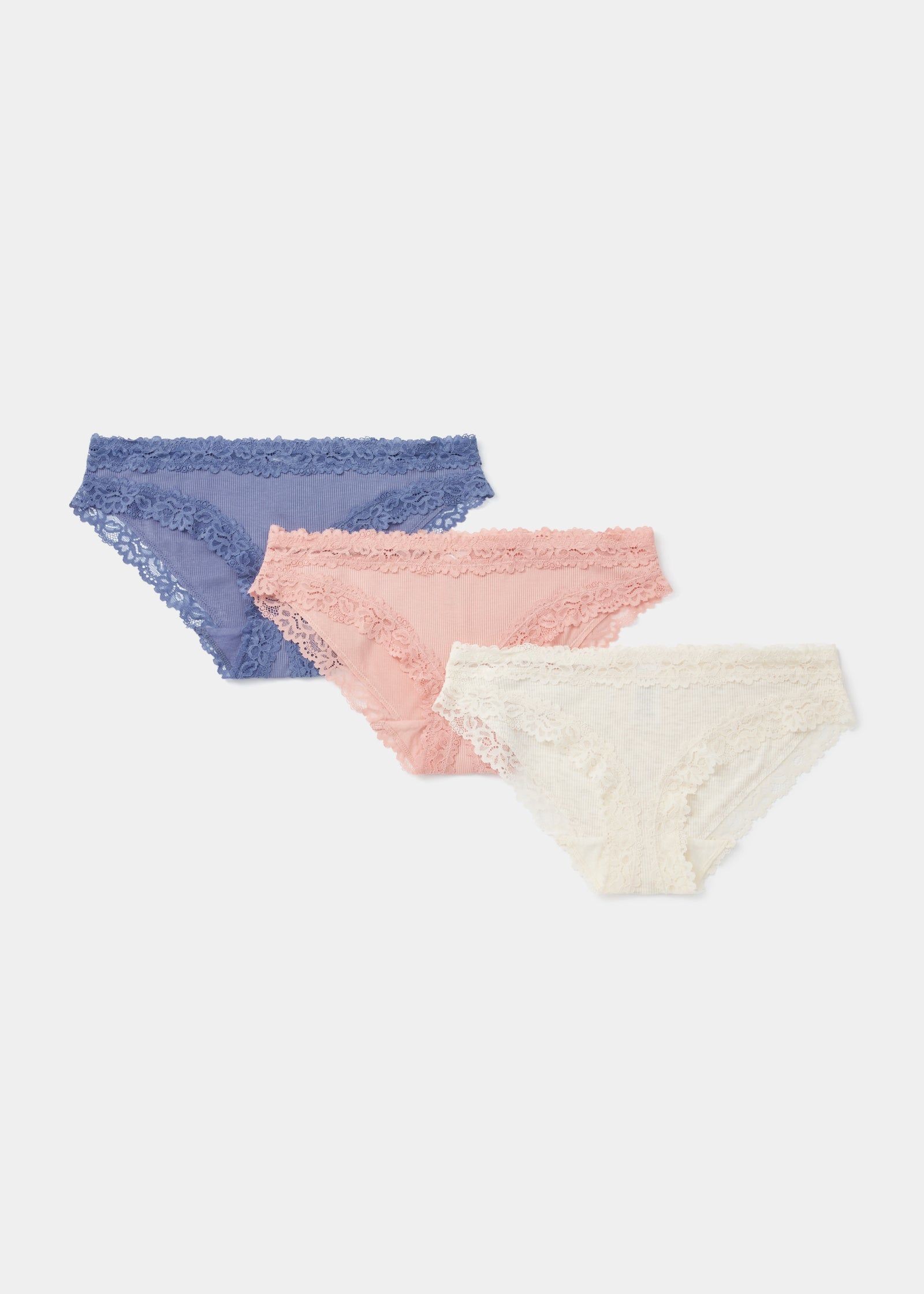 Buy 3 Pack Ribbed Mini Knickers Online in Qatar from Matalan