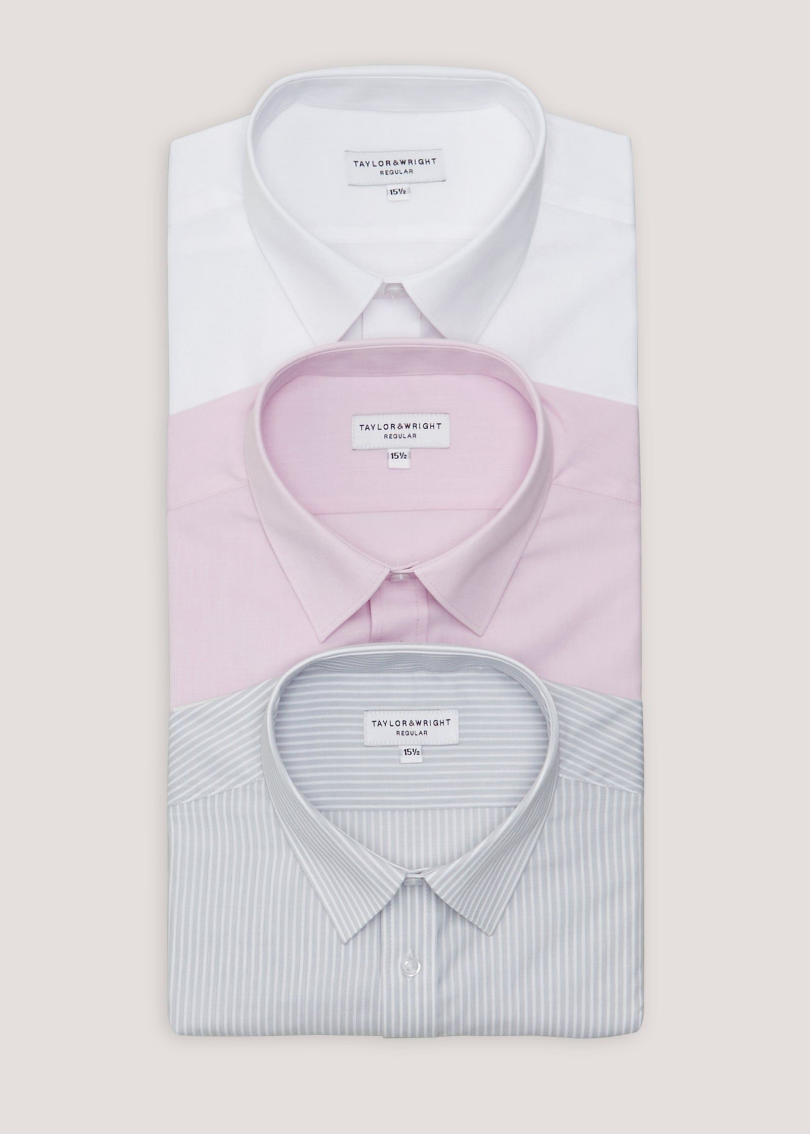 Taylor & Wright Pink Regular Fit Shirt & Tie Set - Matalan