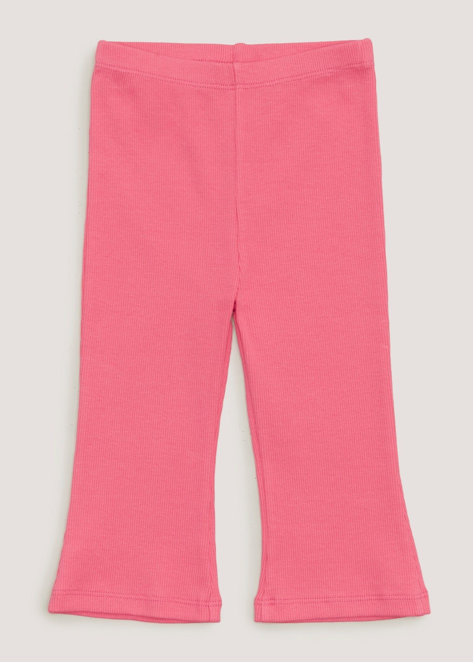 Buy Girls Pink Ribbed Flared Leggings (9mths-6yrs) - Pink - 12-18M Online  in Jordan from Matalan