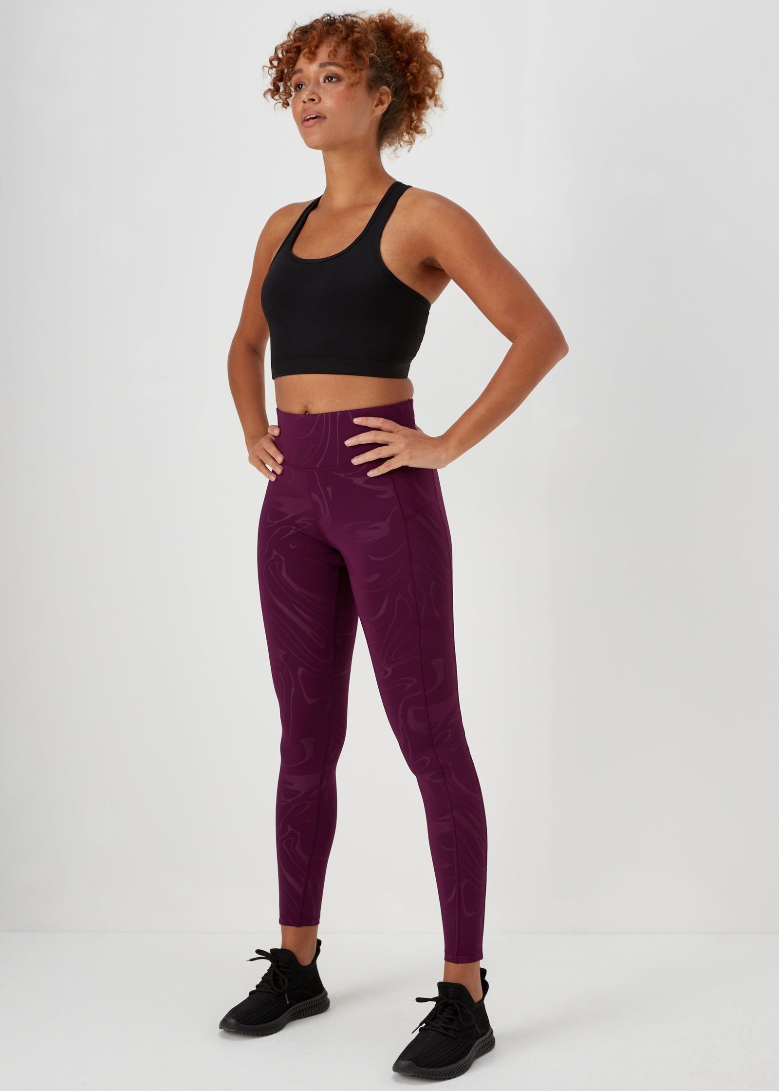 Buy Souluxe Charcoal Wavy Sports Leggings Online in Bahrain from Matalan