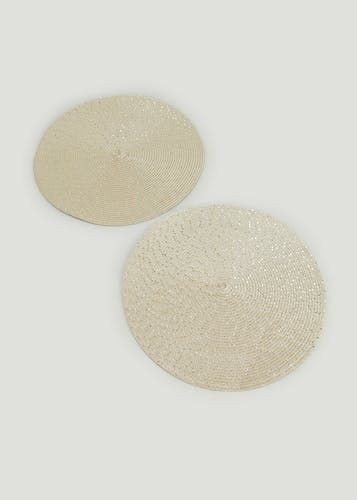 Natural Round Metal Tray (37cm)