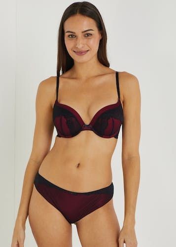 Buy Black & Red Lace Knickers Online in UAE from Matalan
