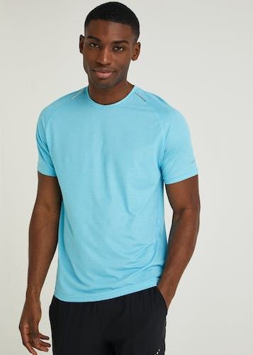 Souluxe Sea Blue Sports T-Shirt - Blue - L