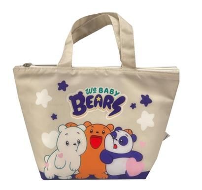 WE BABY BEARS Collection Trapezoid Bento Bag(Beige)-Beige-One Size