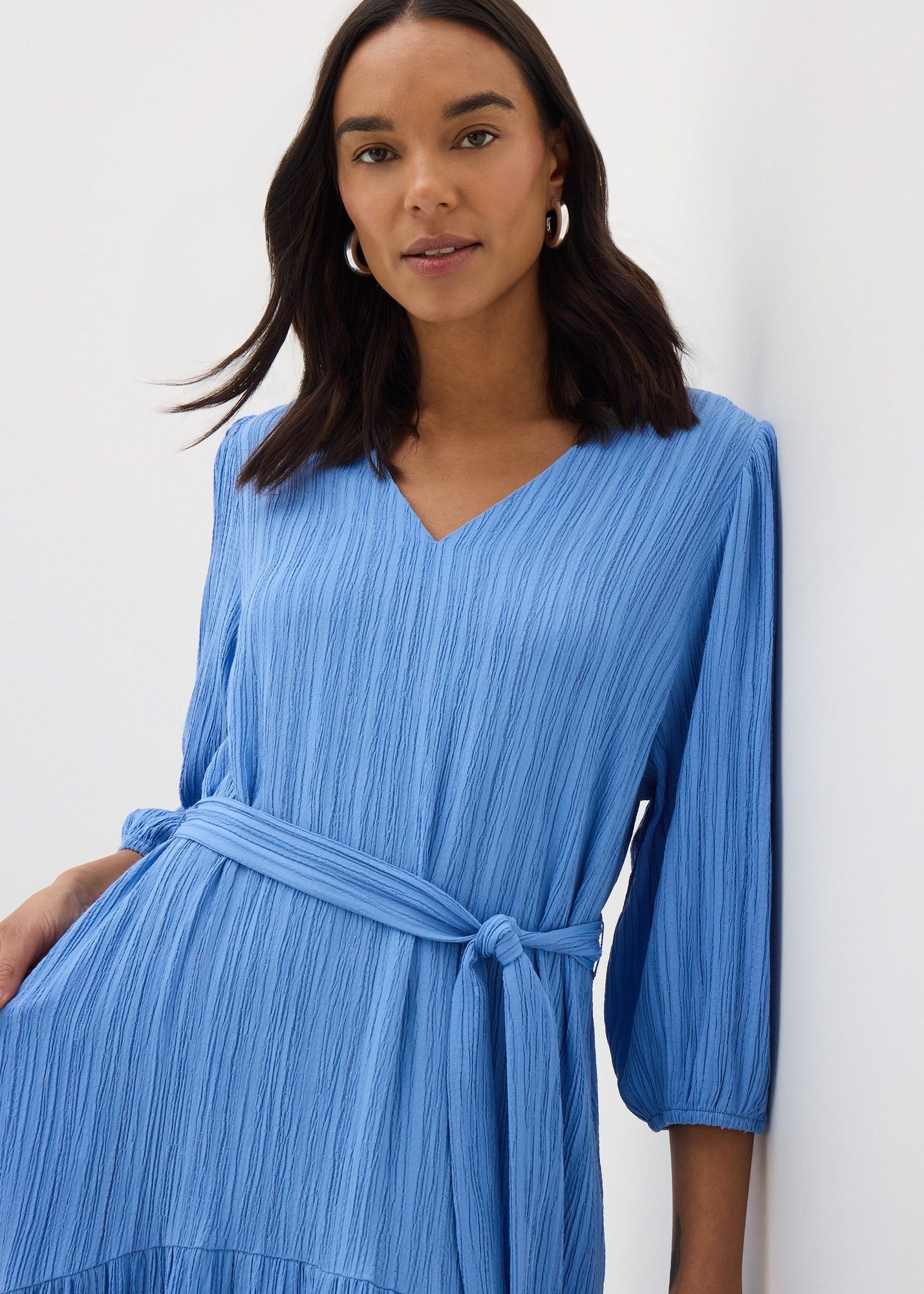 Buy Textu Midaxi Dress-Blue-22 Online in Bahrain - bfab