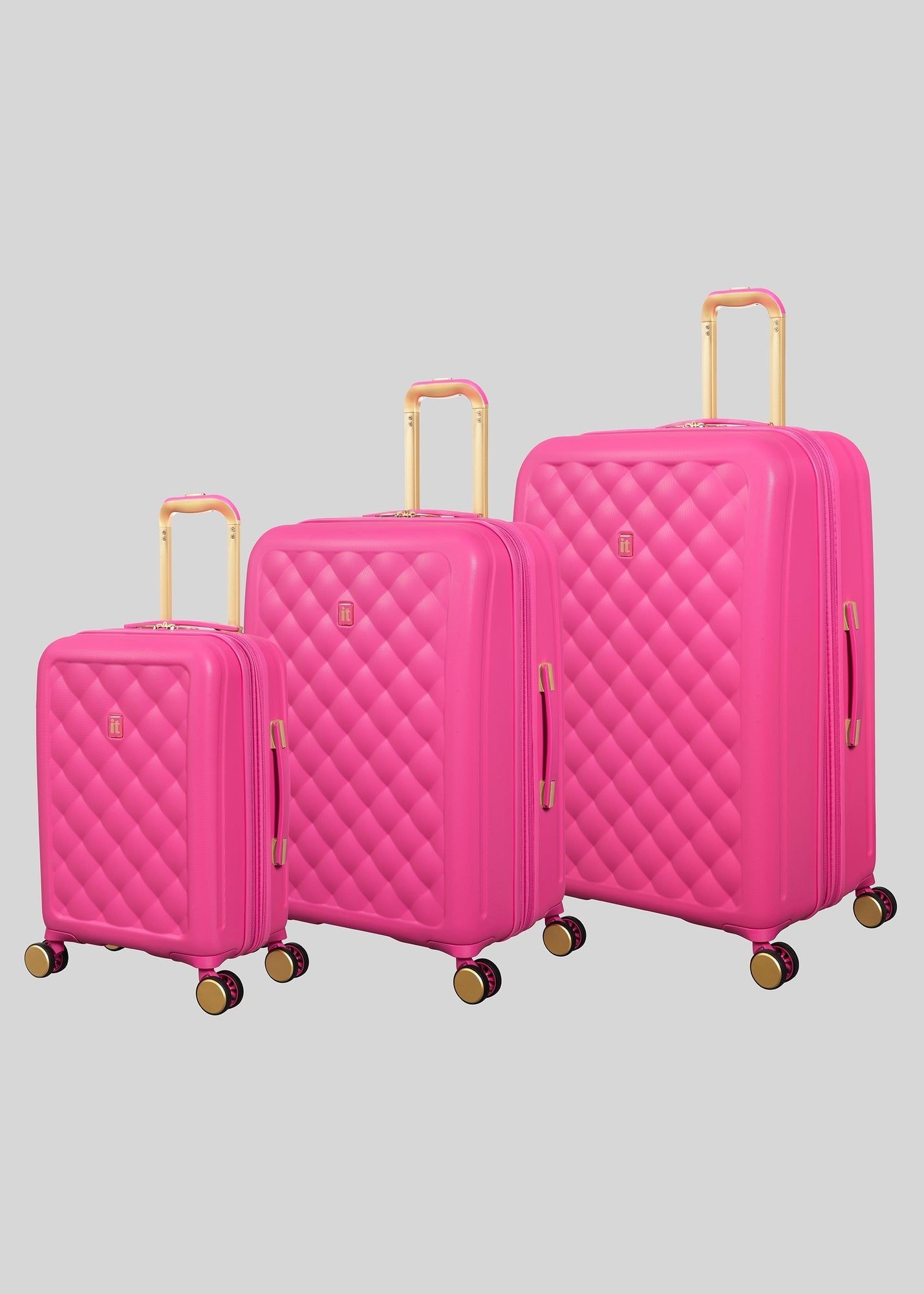 Buy IT Luggage Fashionista Hard Suitcase-Pink-Cabin Online in