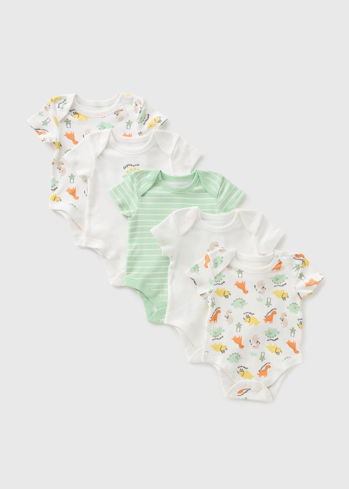 Buy Matalan 5 Pack Baby Dino Bodysuits Starting at Just 59 undefined from bfab Qatar