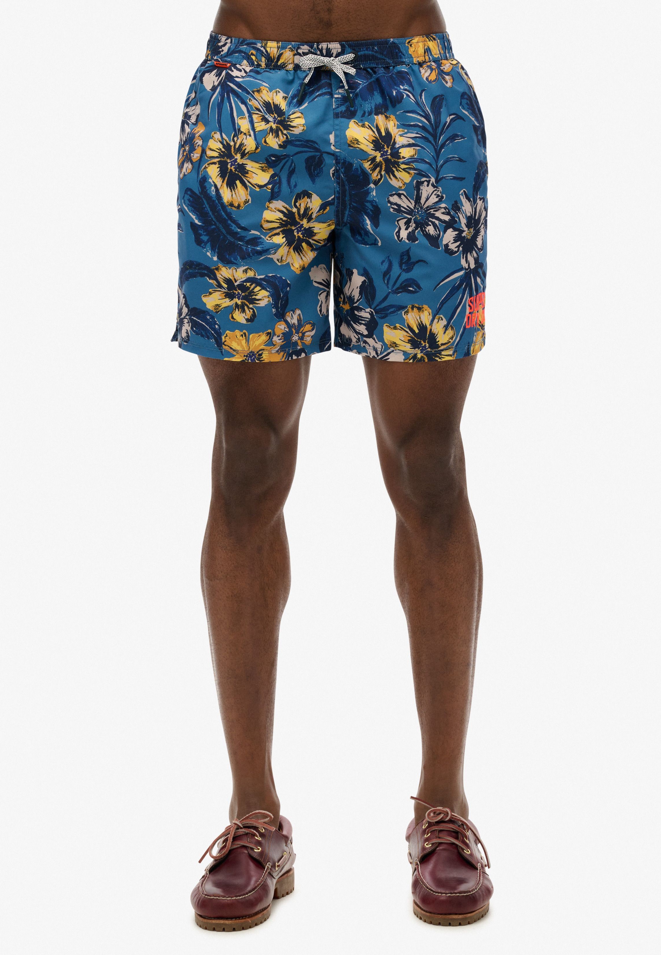 Buy Hawaiian Print 16 Swim Short-Blue-2XL Online in Oman bfab