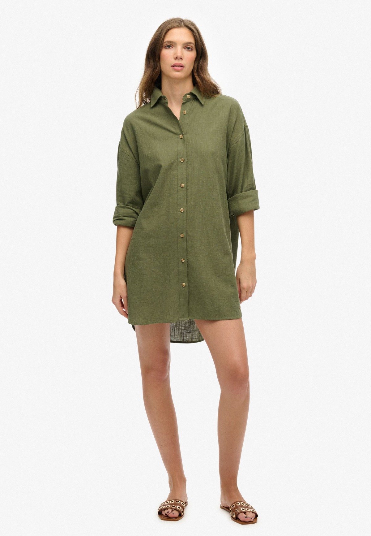 Buy Superdry Ibiza Longline Beach Shirt Starting at Just 27.9 undefined from bfab Oman