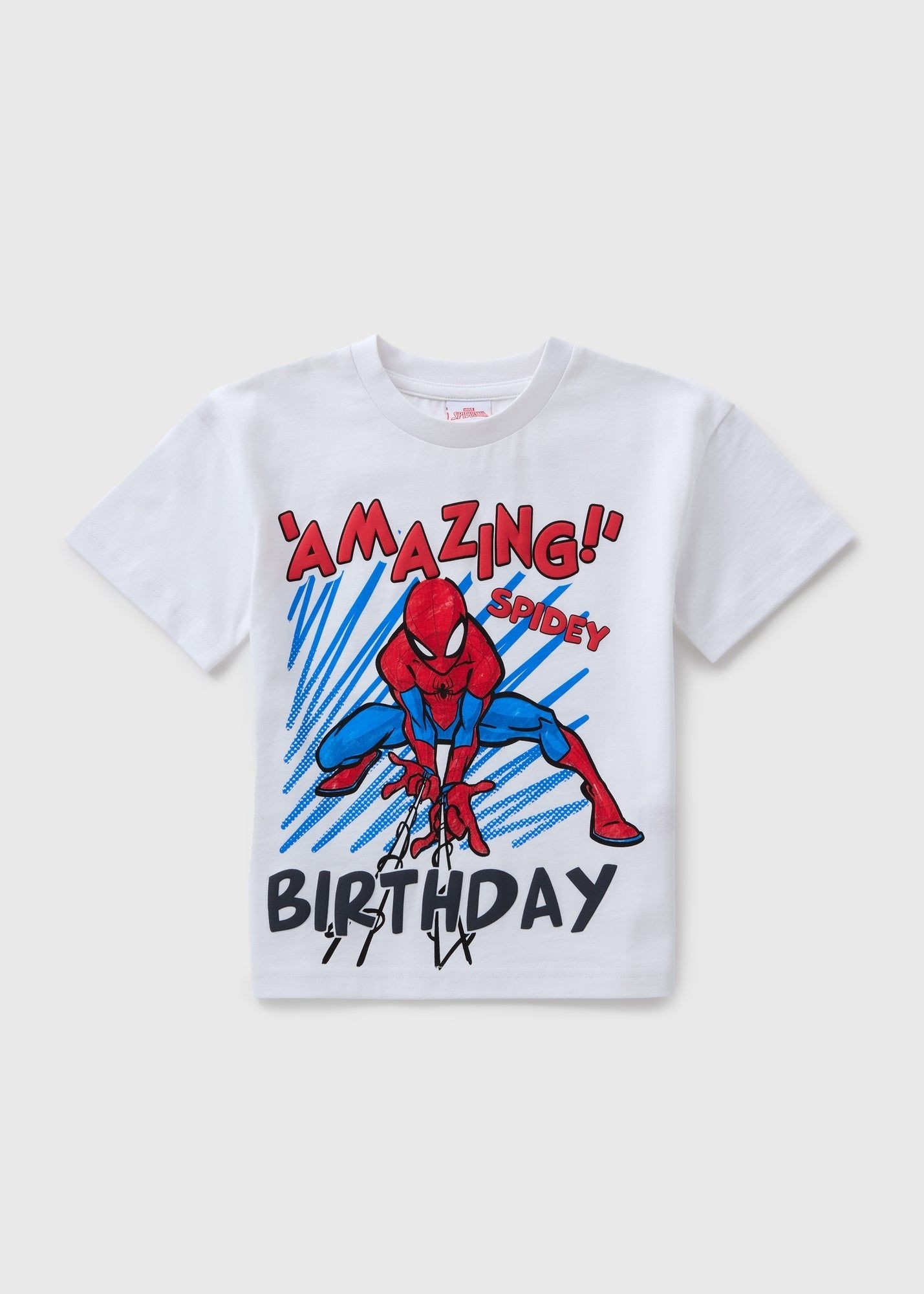 Buy Spiderman Birthday T-Shirt-White-3 Y Online in Oman from