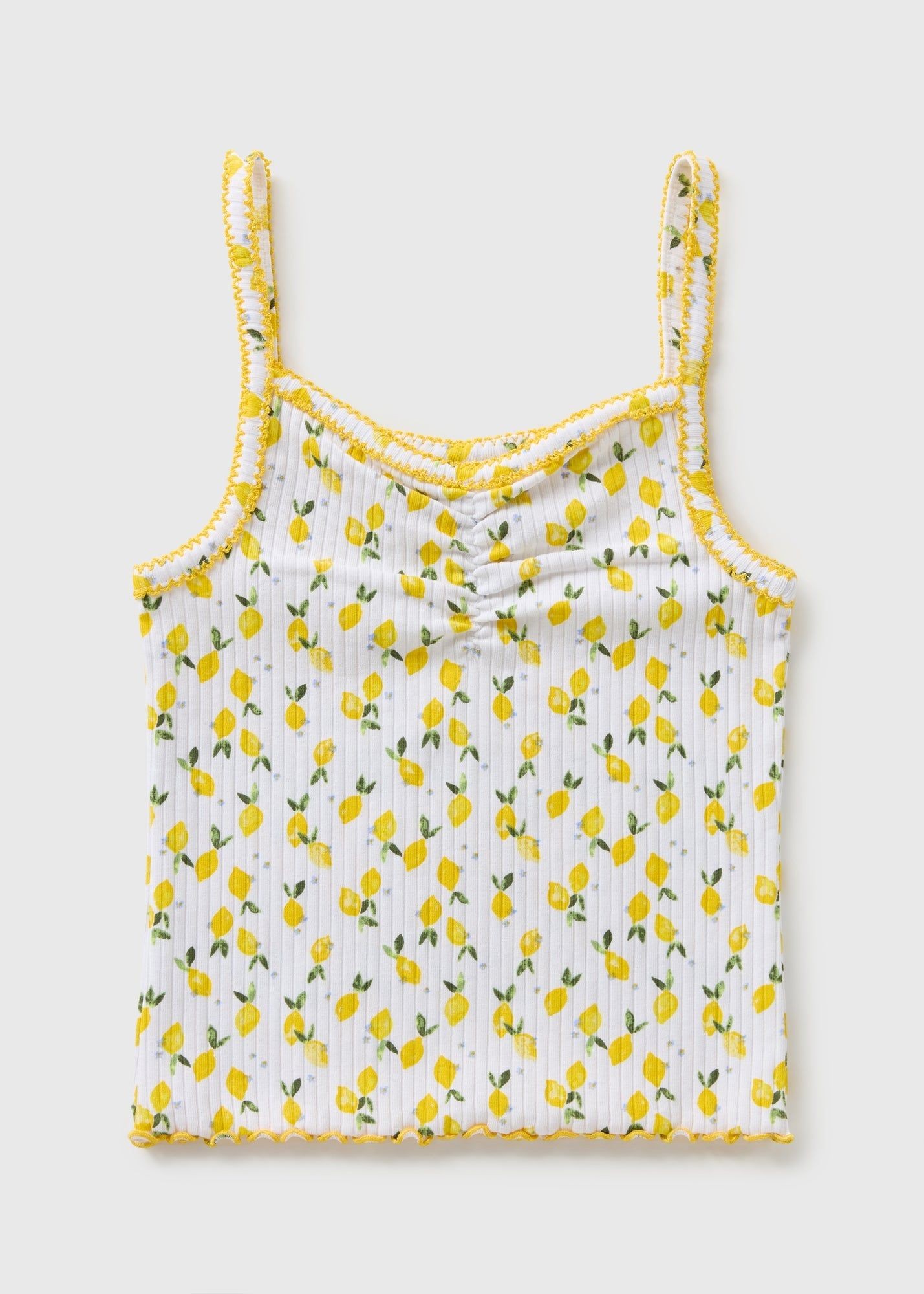 Buy Girls Ribbed Vest-Yellow-9 Y Online in Bahrain from Matalan