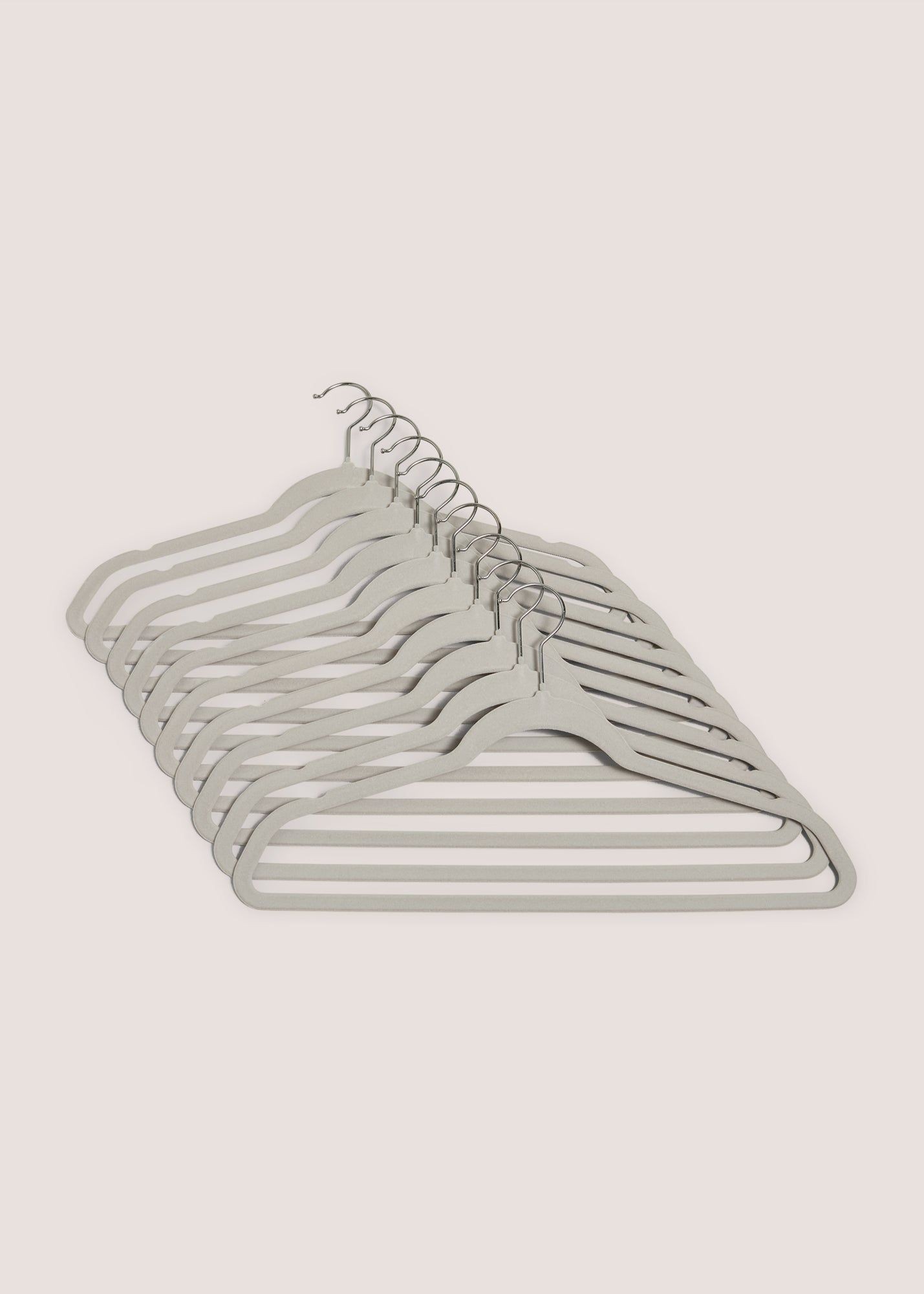 Buy Matalan 30 Piece Flocked Clothes Hangers-Grey Starting at Just 89 undefined from bfab United Arab Emirates