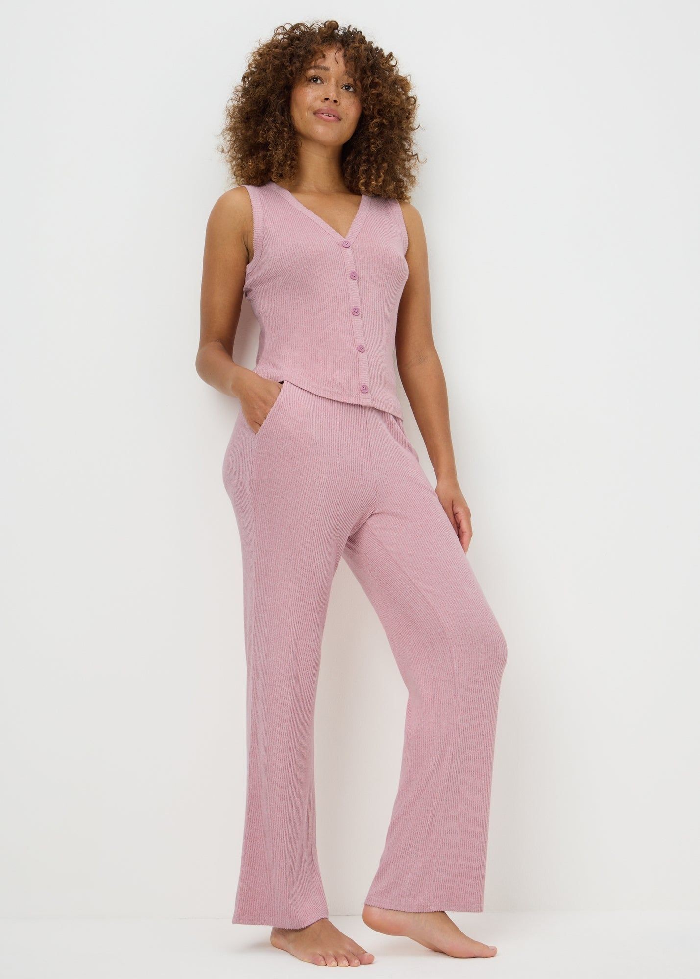 Pink Matalan Cotton Pyjamas Matalan Animal Print Pyjama Set