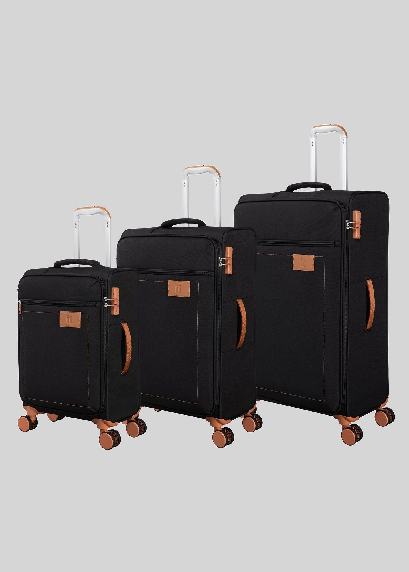 Buy IT Luggage Soft Suitcase-Black-Cabin Online in Jordan bfab