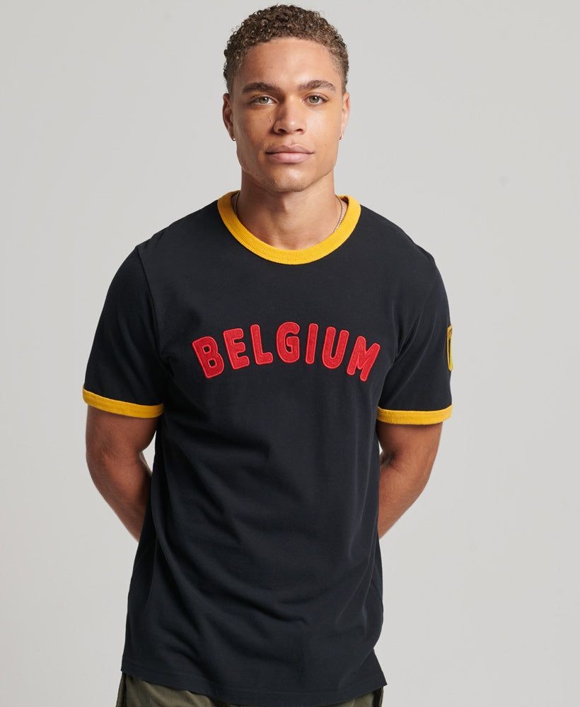 Ringspun Football Belgium Matchday T-Shirt - Jet Black - L
