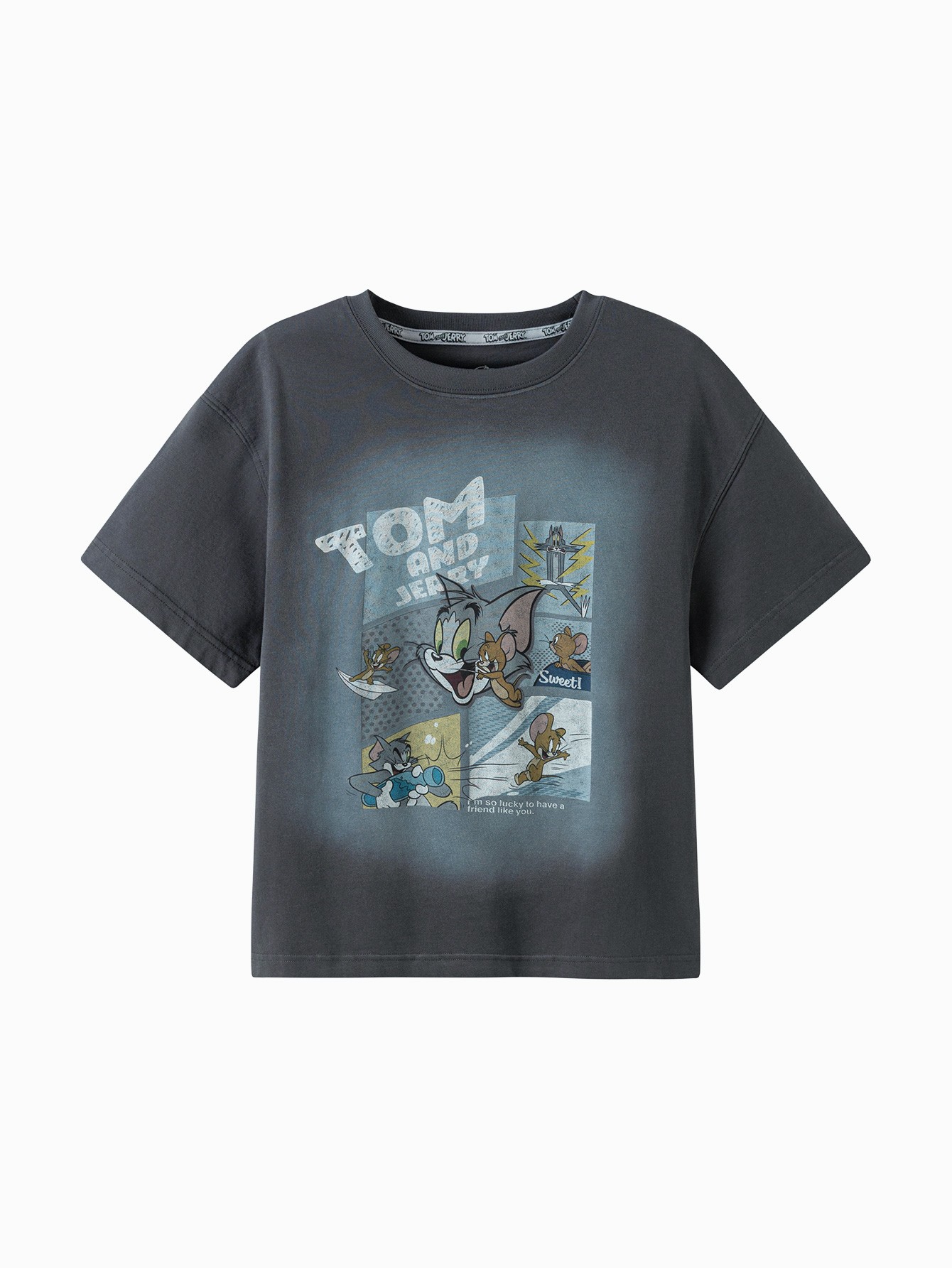Buy Kids Boys Round v-neck short-sleeved T-shirt Online in Oman - bfab