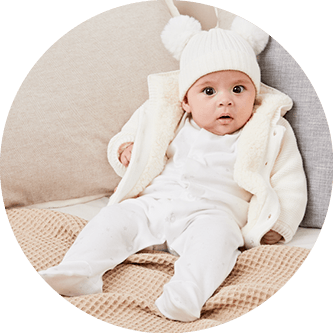 MATALAN, Beige Top and Leggings Set (Girls 0 - 3 months) 