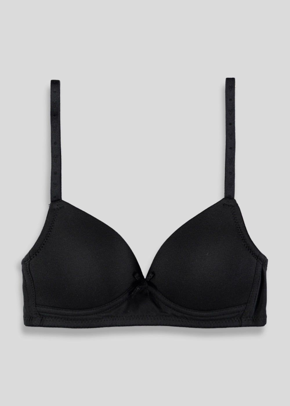 Girls White Moulded First Bra (28A-34AA) - Black - 28 A