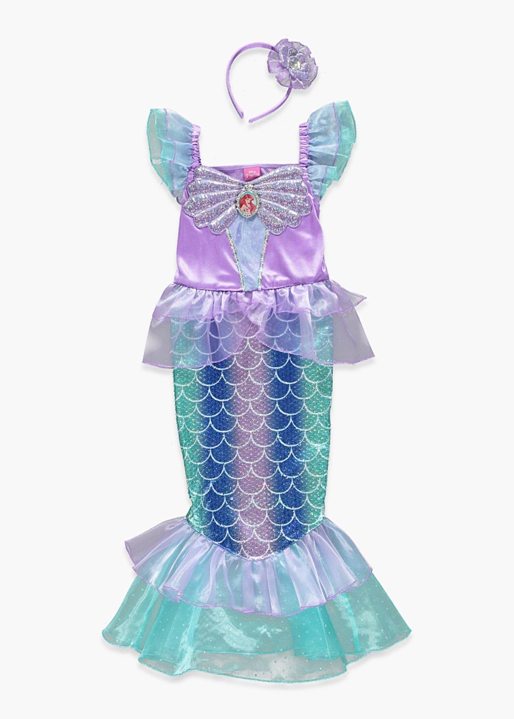 Buy Kids Disney Princess Ariel Fancy Dress Costume (3-9yrs) Blue