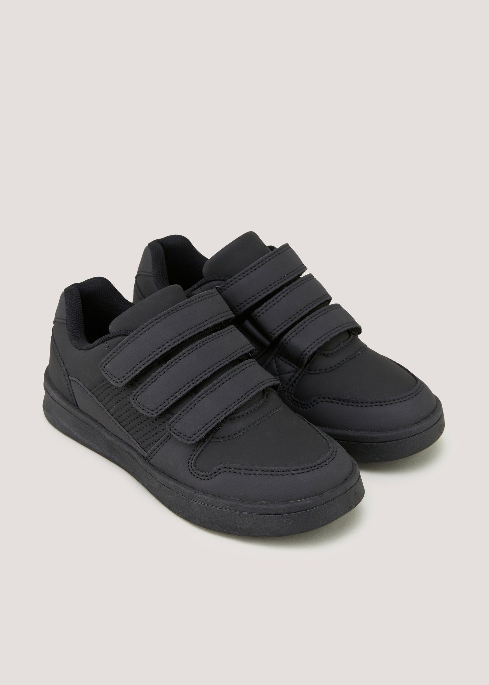 Childrens Trainers Cheap School Trainers Buy Boys Black Triple