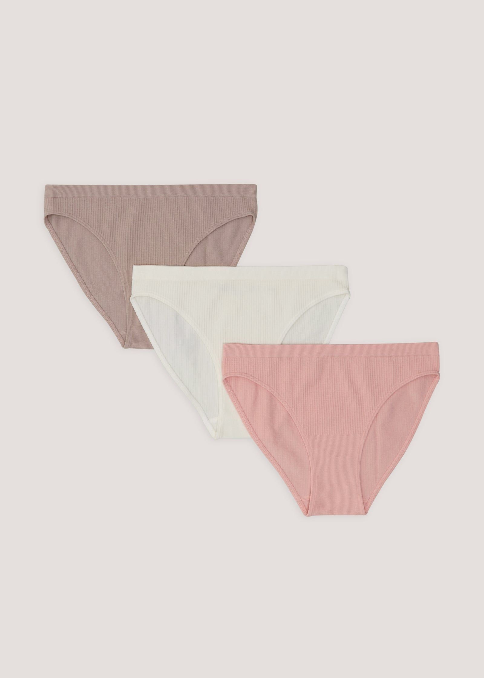 Buy 3 Pack Pink Seam Free Ribbed Knickers in Bahrain - bfab