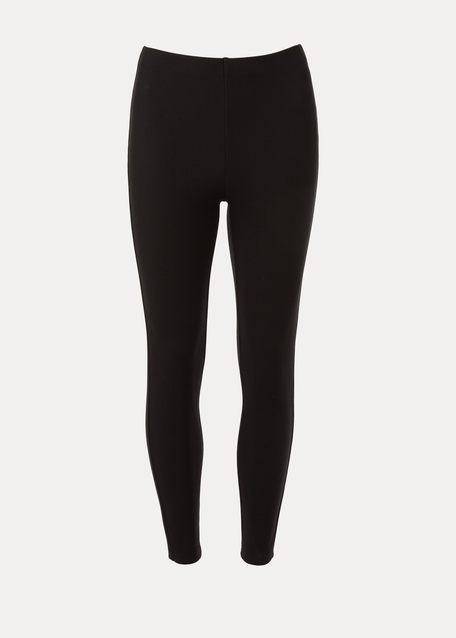 Buy Ottoman Stitch Ribbed Leggings-Black-16 Online in Bahrain from