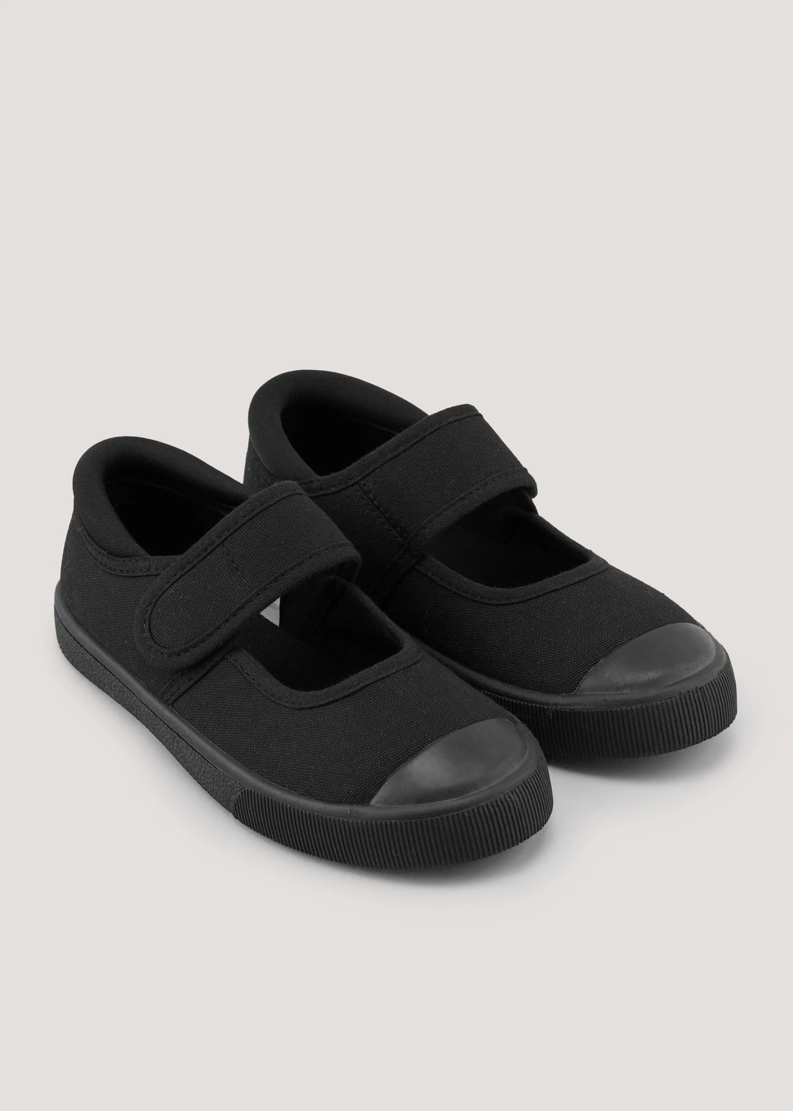 Buy Kids Black Mary Jane Plimsoll Shoes (Younger 7-Older