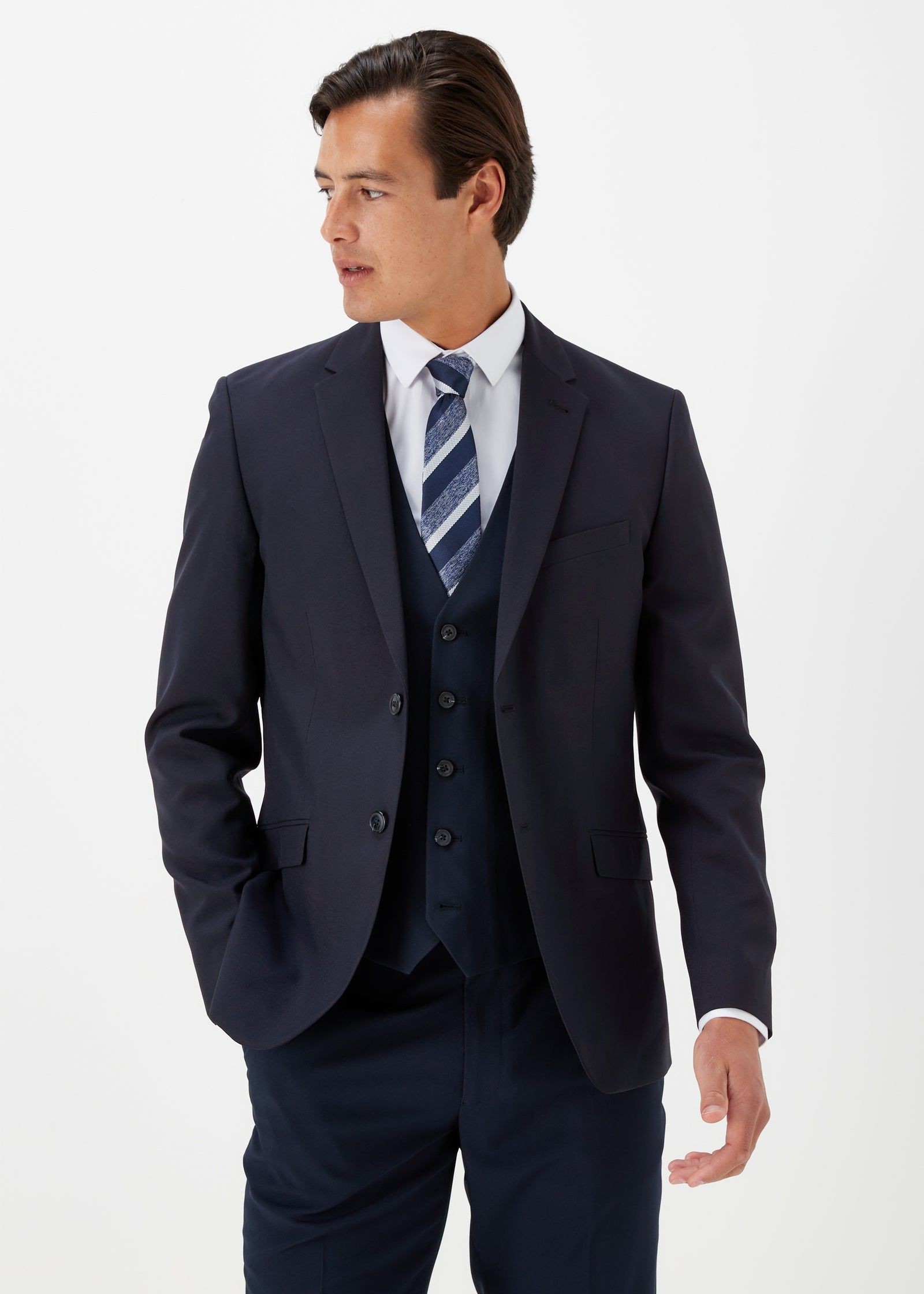 Buy Taylor Wright Panama Slim Fit Suit Jacket-Navy-38 S Online