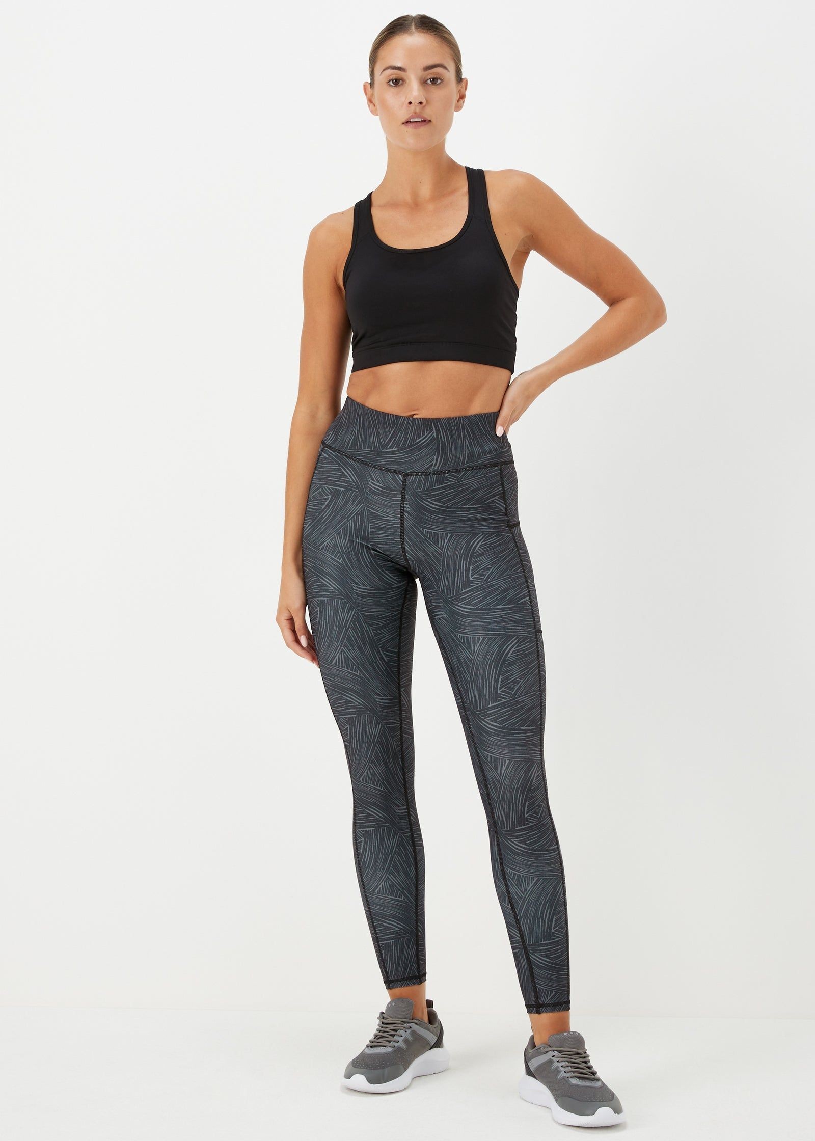 Buy Souluxe Charcoal Wavy Sports Leggings Online in Bahrain from Matalan