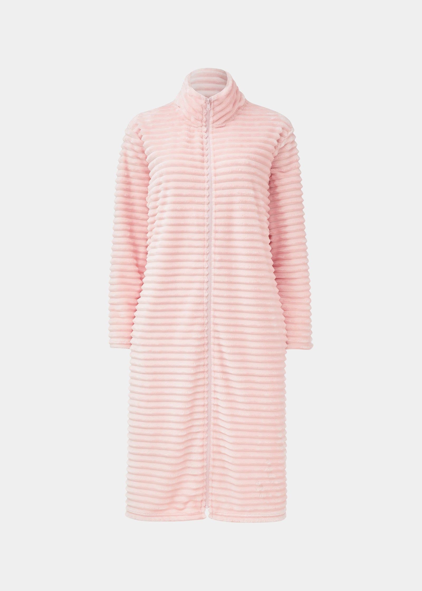 Bath Robe Matalan Ladies Dressing Gowns Zipped Dressing Matalan Ladies Housecoats Buy Pink Textured Zip Up