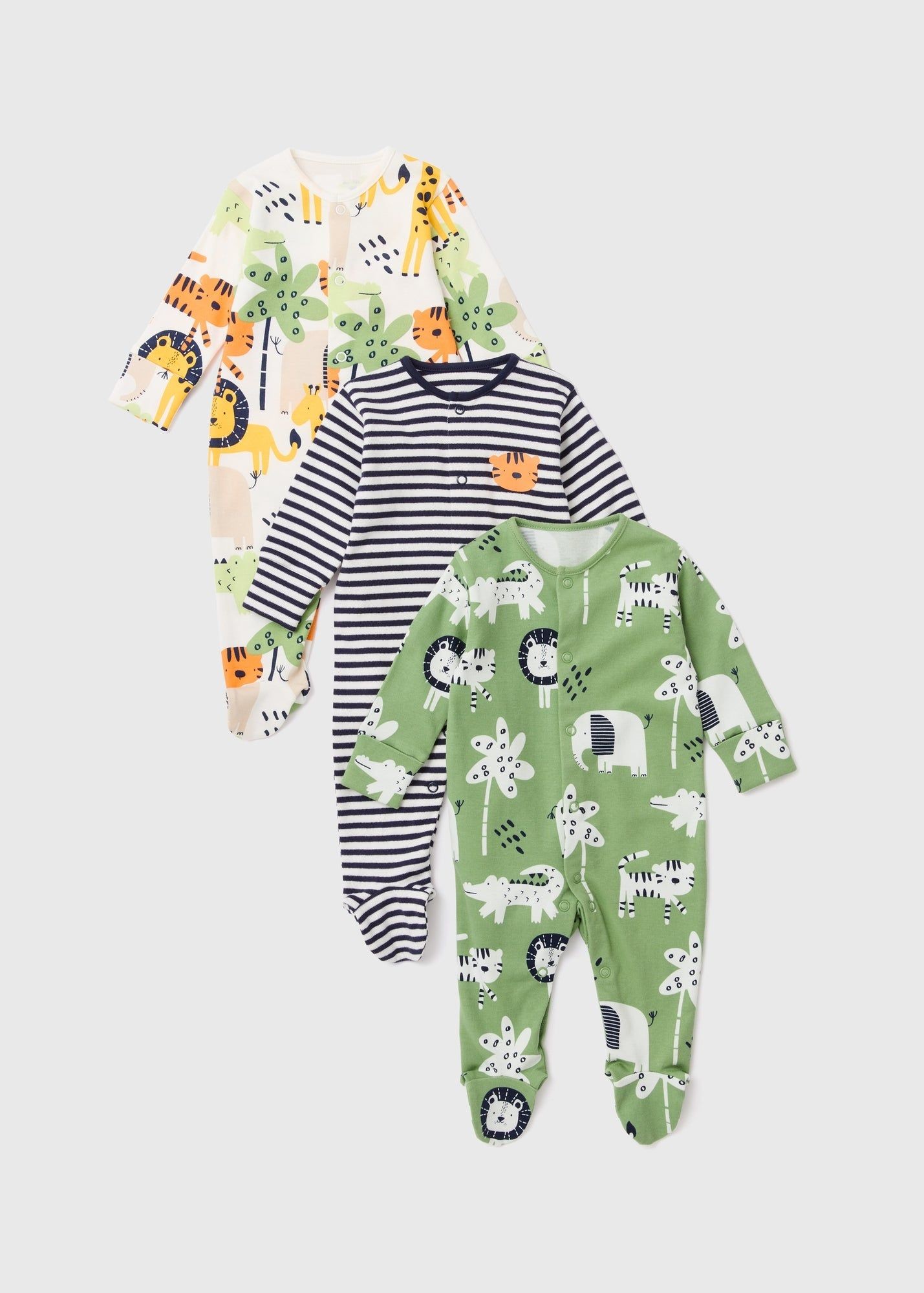 Baby Clothes Matalan Baby Sleepsuits Buy Baby Pack Jungle