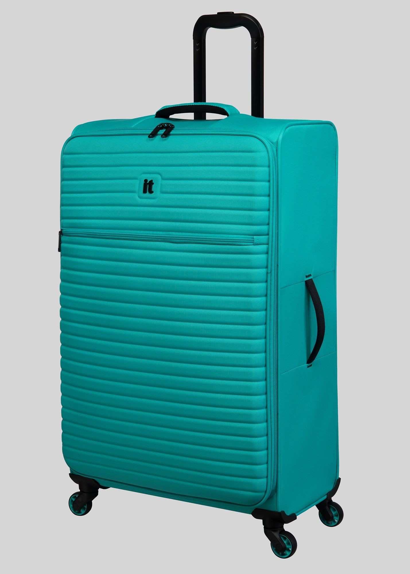 Buy IT Luggage Soft Shell Suitcase-Blue-Cabin Online in UAE from