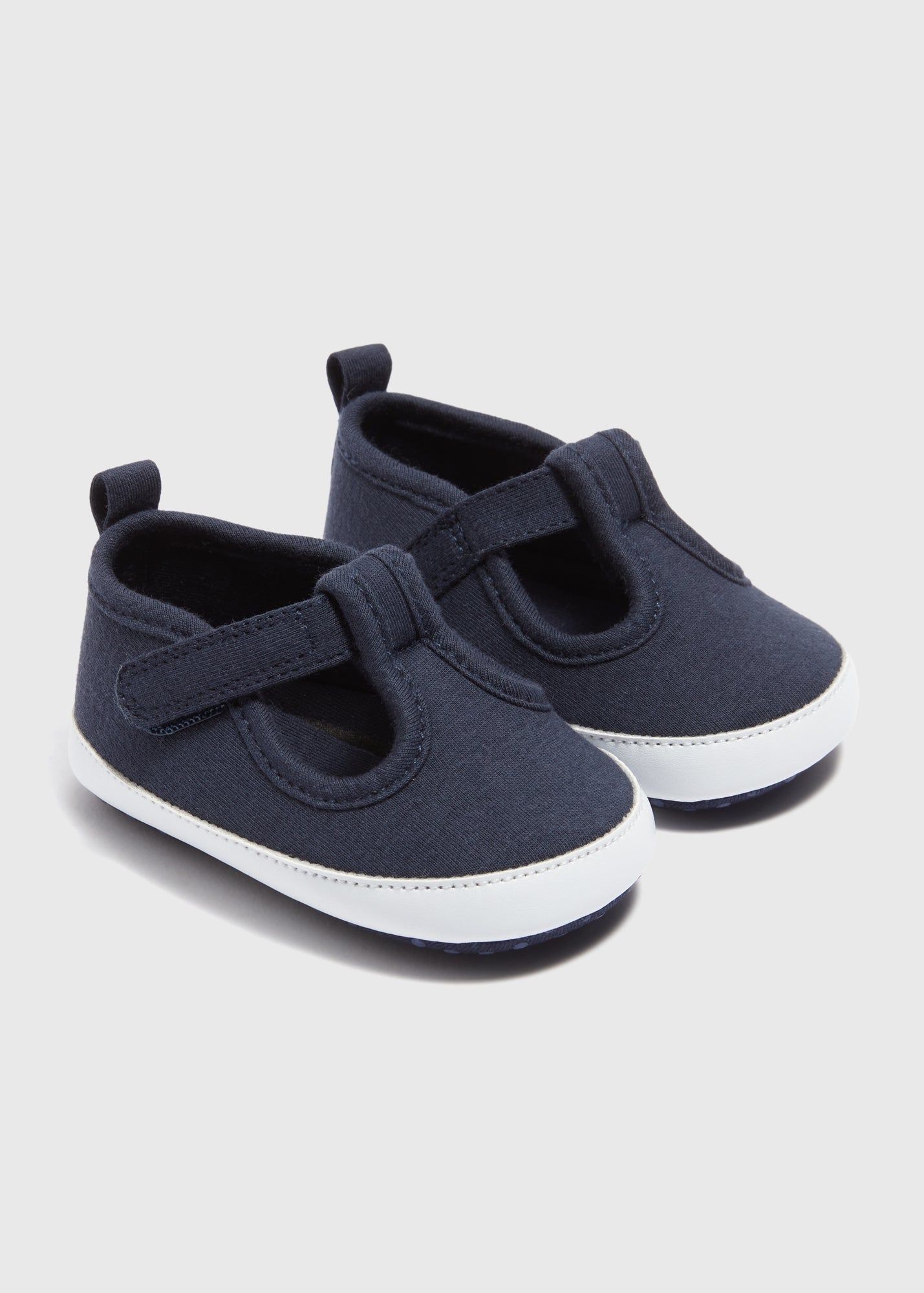 Buy Baby Canvas T-Bar Shoes-Navy-6 M Online in UAE from Matalan