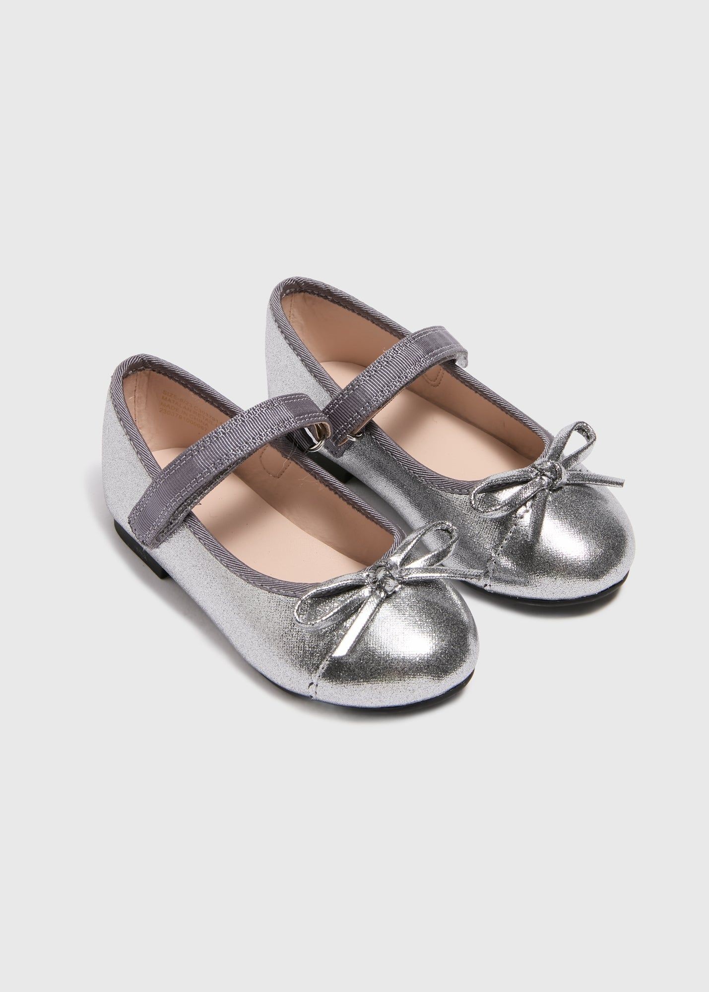 Buy Girls Glitter Ballet Flats-Silver-22 Online in UAE from Matalan