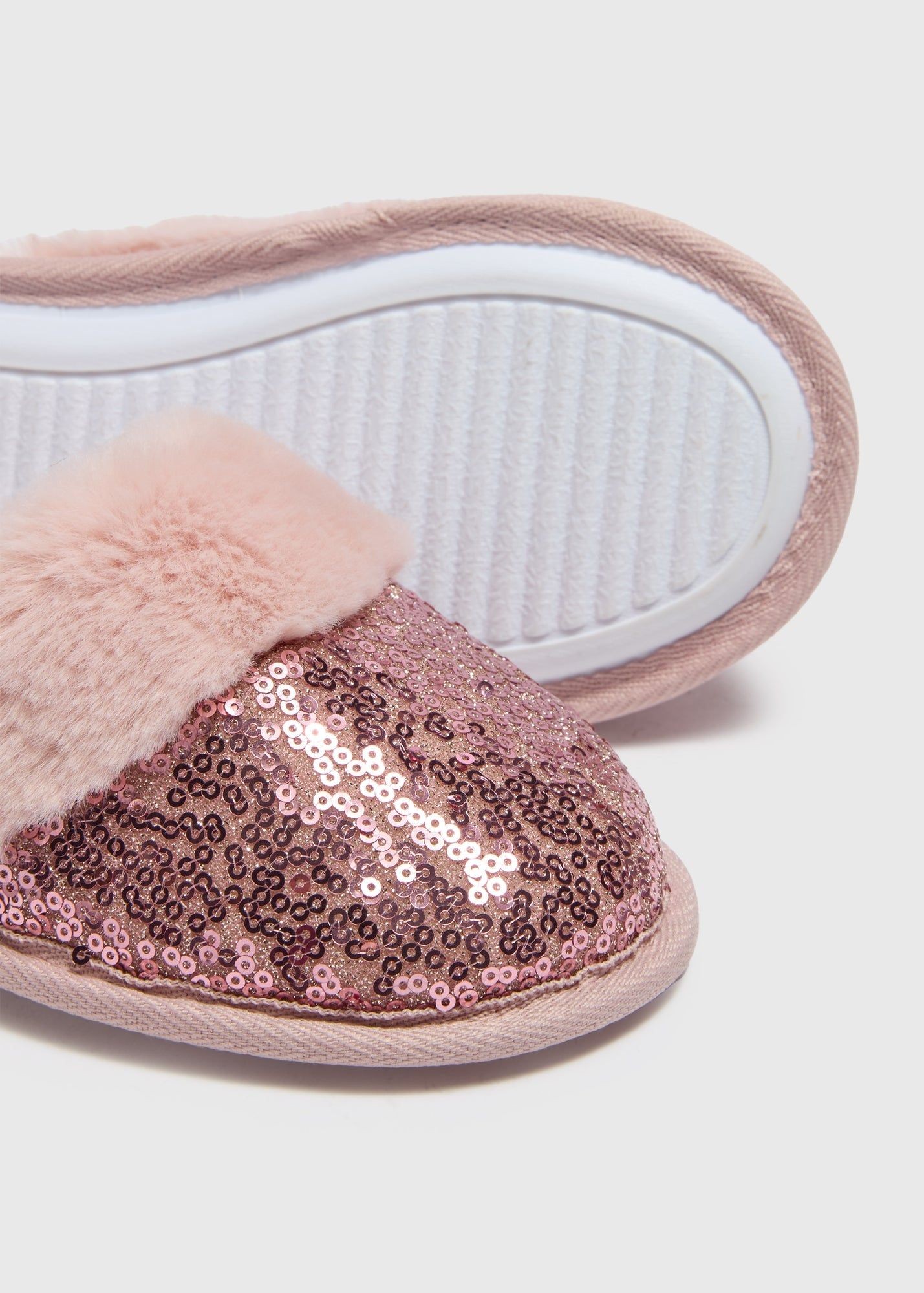 Buy Girls Sequin Slippers-Pink-3 Online in Oman from Matalan