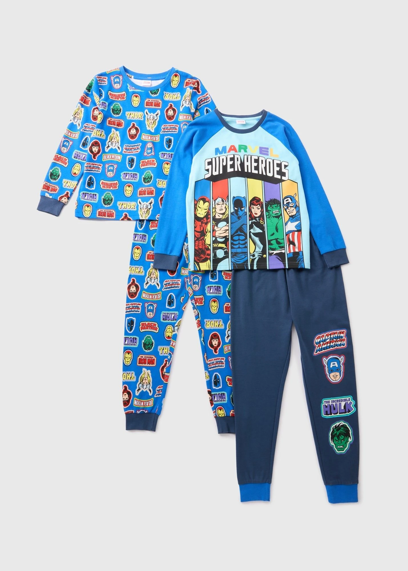 Buy Marvel Pack Kids Superheros Pyjama Set-Blue-12 Y Online in
