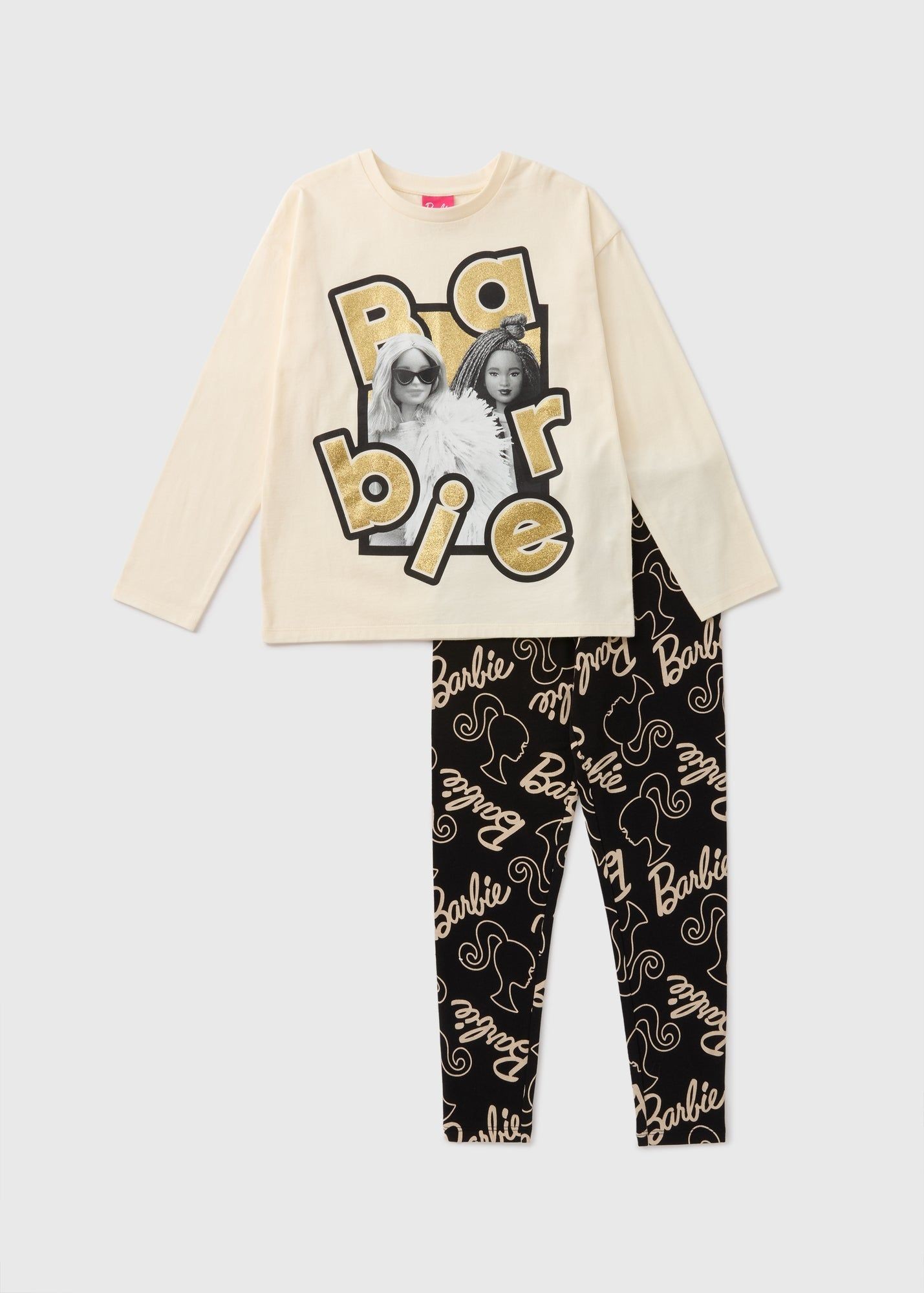 Buy Barbie Girls Pyjama Set-Black-13 Y Online in Qatar from Matalan