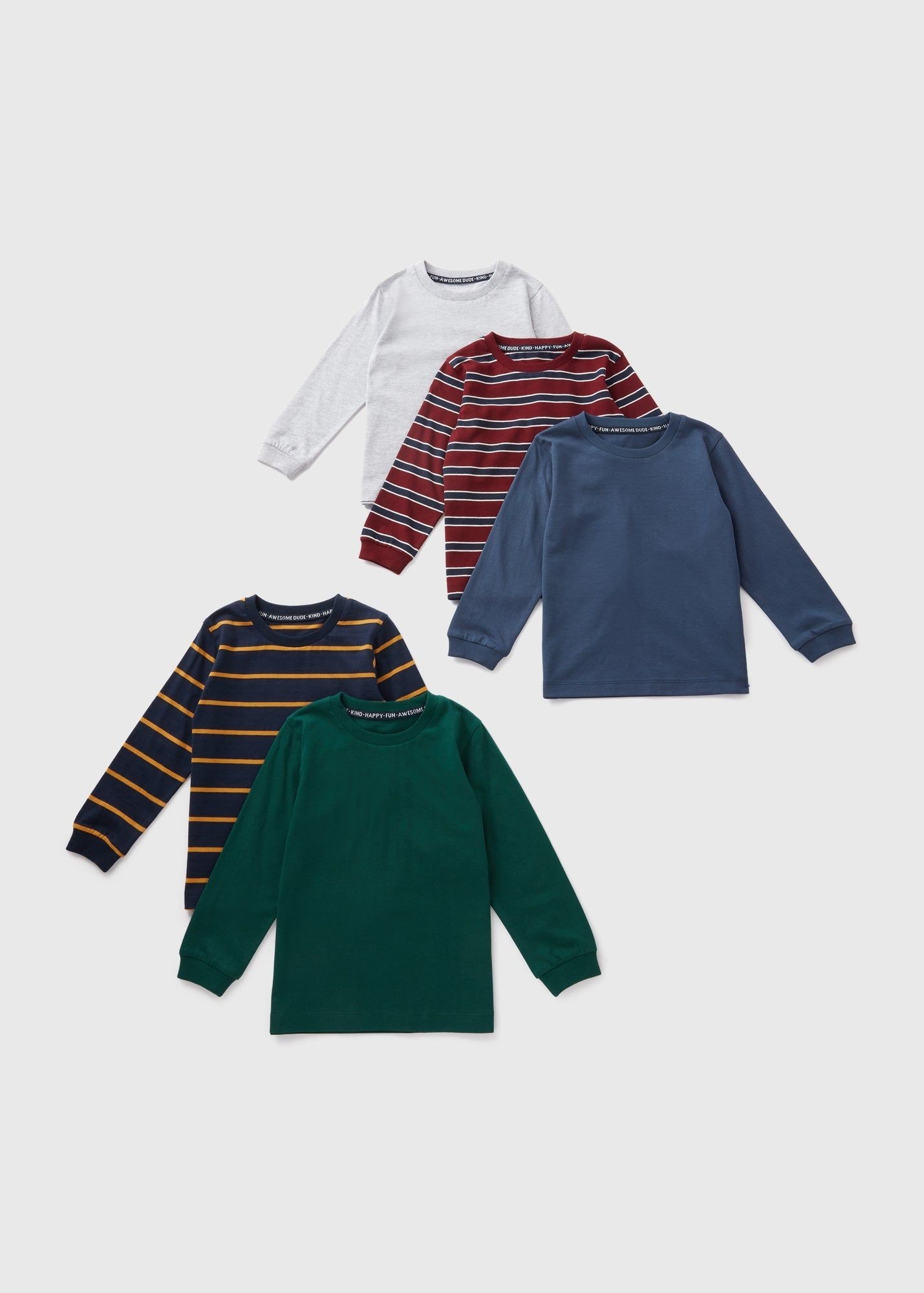 Buy Pack Boys Long Sleeved T-Shirts Online in Qatar from Matalan