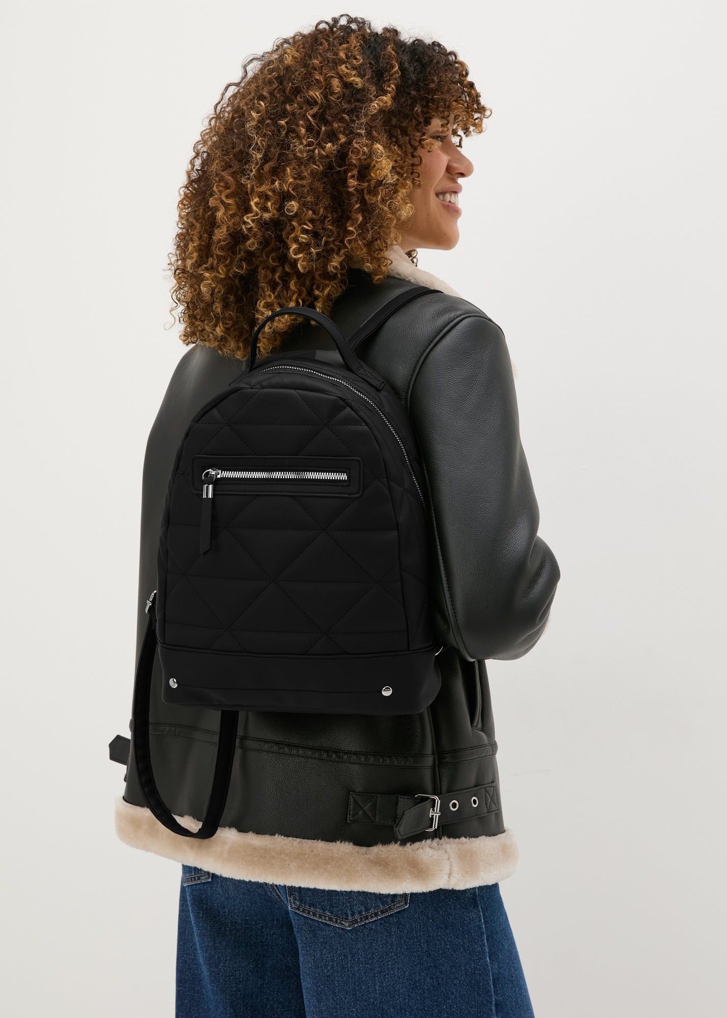 black faux leather quilted backpack KKXIU Purse for Women Small Girls Bookbag | Small Vegan Trendy Daypack Carry style and comfort wherever you go with shortyLOVE. Faux Leather Victoria Secret Quilted