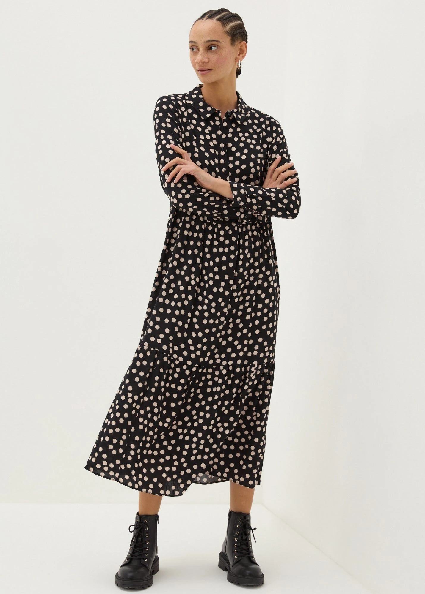 Buy Spot Shirt Midi Dress Online in Qatar from Matalan