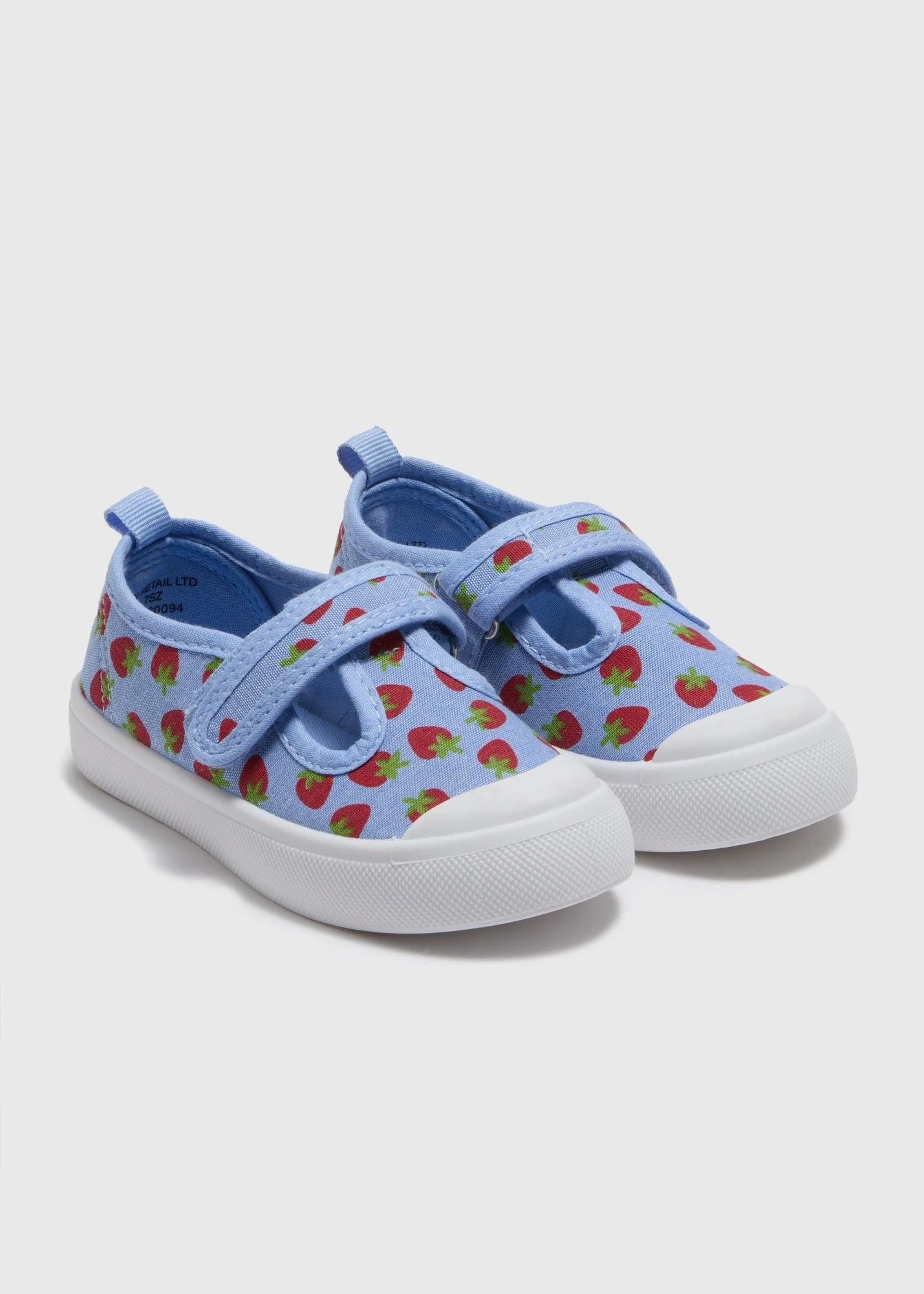 Buy Girls Strawberry T-Bar Shoes-Blue-23 Online in UAE from Matalan